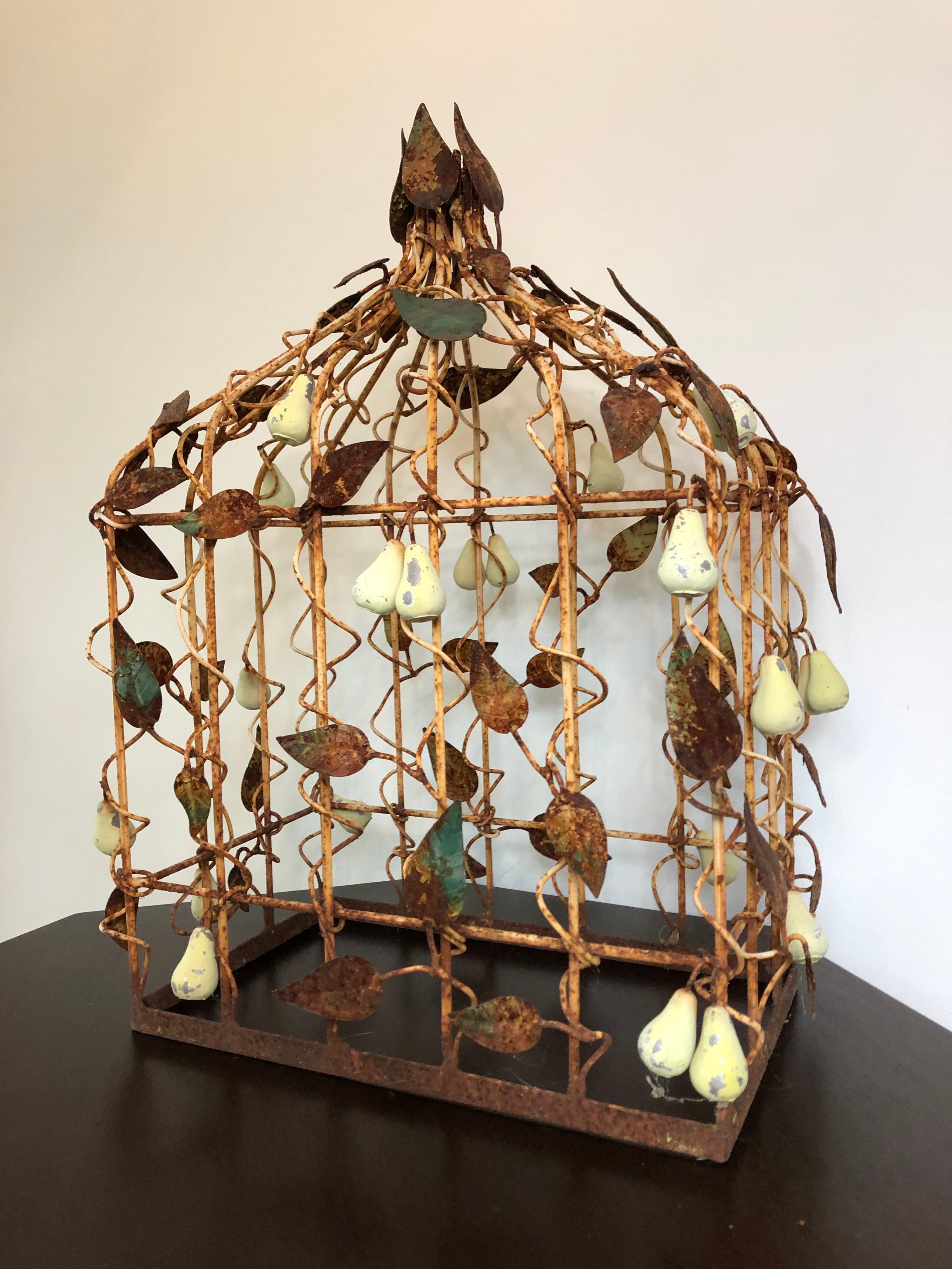 Inconnu Cage à oiseaux en tôle du début du 20e siècle en vente
