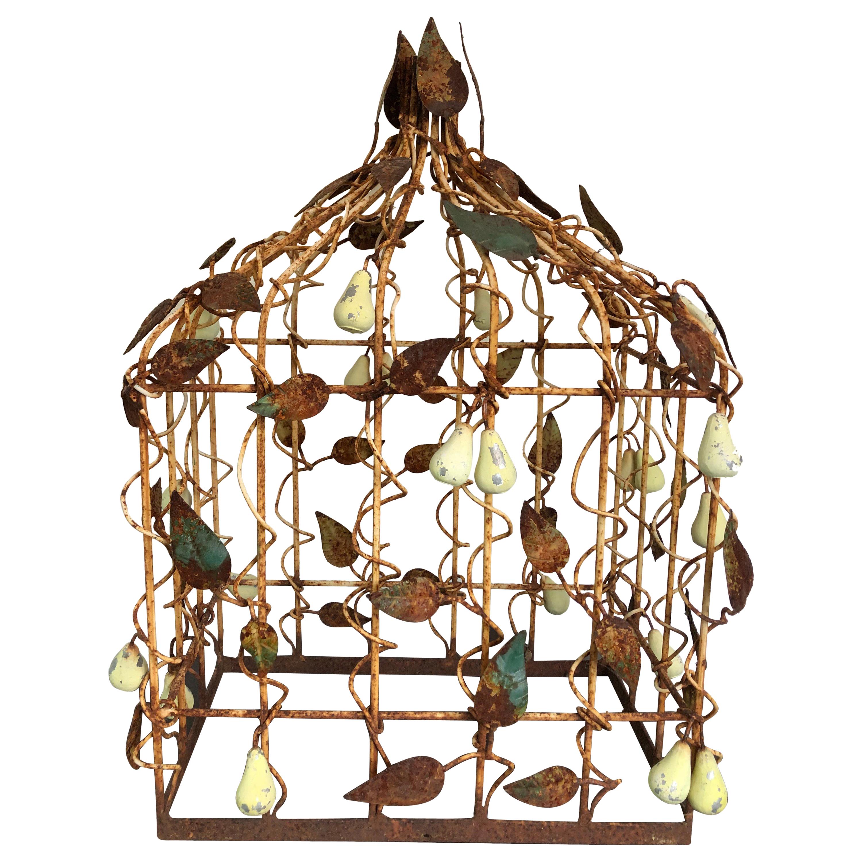 Early 20th Century Tole Birdcage