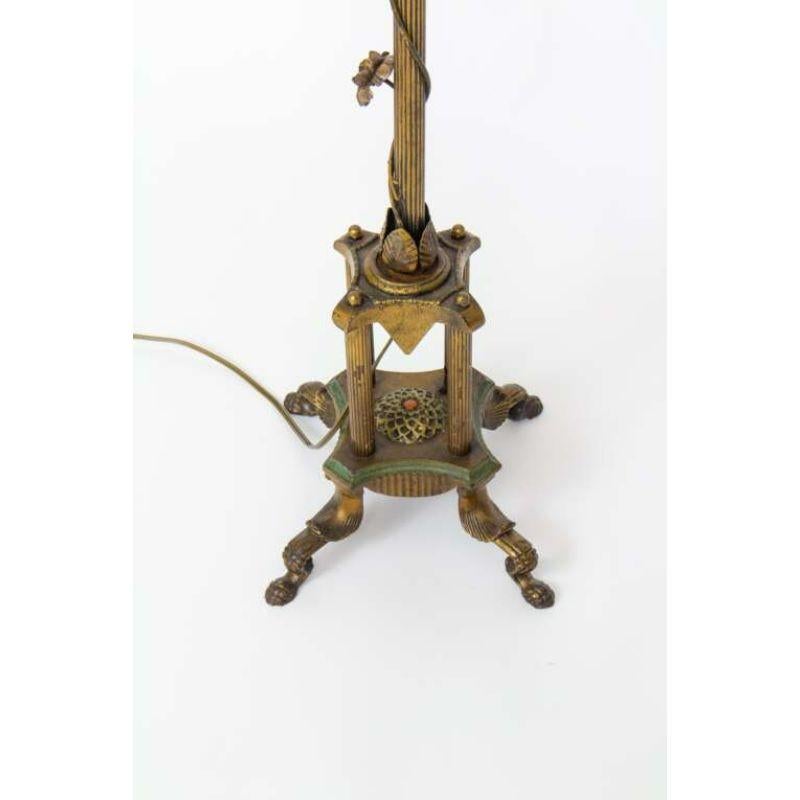 Revival Early 20th Century Tole Floor Lamp For Sale