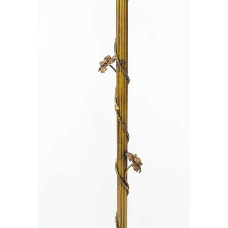 American Early 20th Century Tole Floor Lamp For Sale