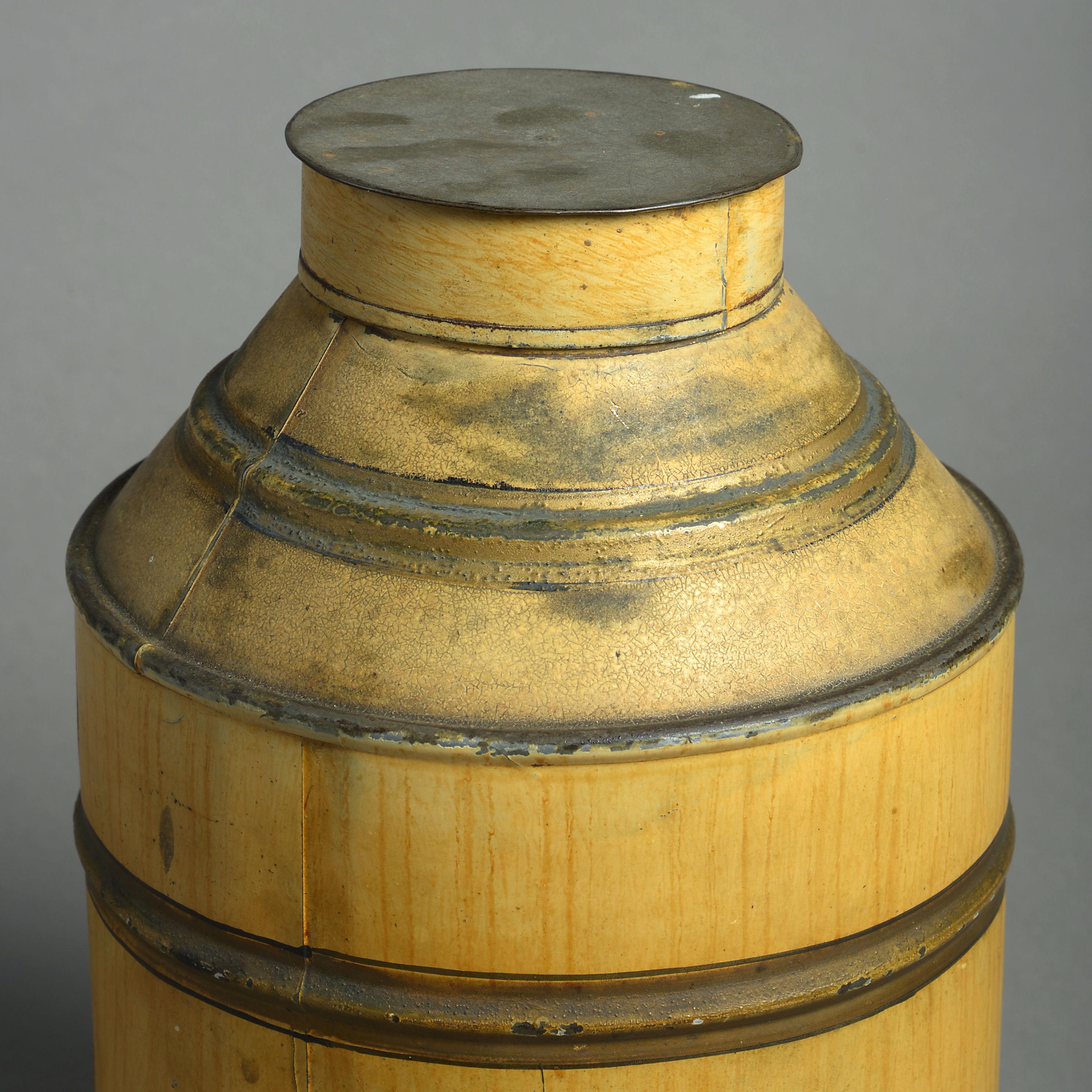 French Early 20th Century Tole Tea Cannister