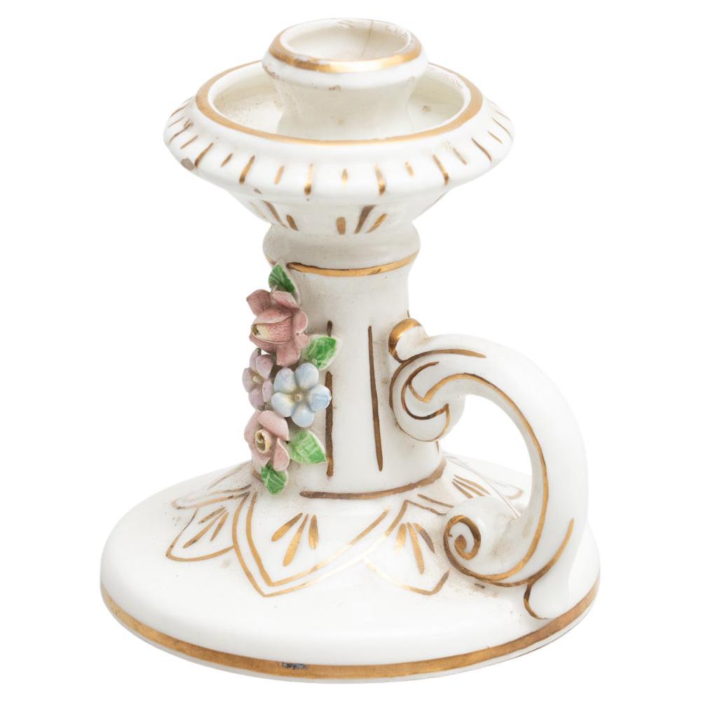 Early 20th Century Traditional Ceramic Candle Holder