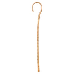Early 20th Century Traditional Hand Carved Wood Walking Stick