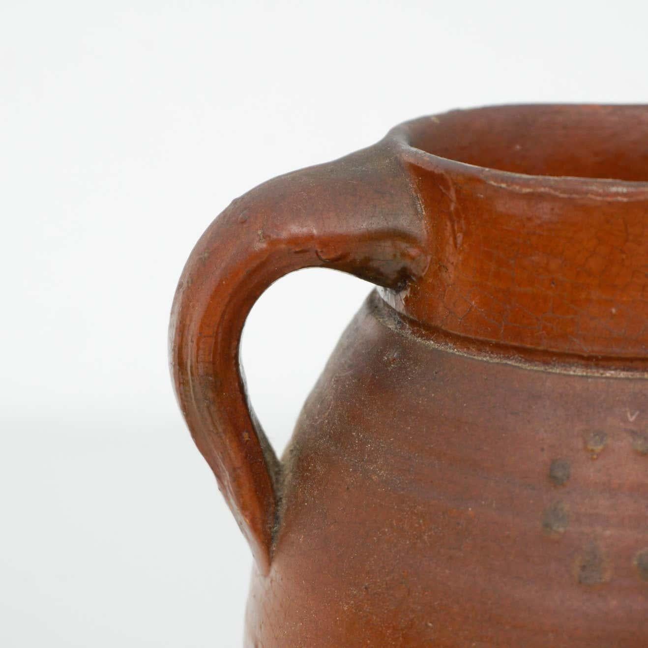 Early 20th Century Traditional Spanish Ceramic Pitcher For Sale 3