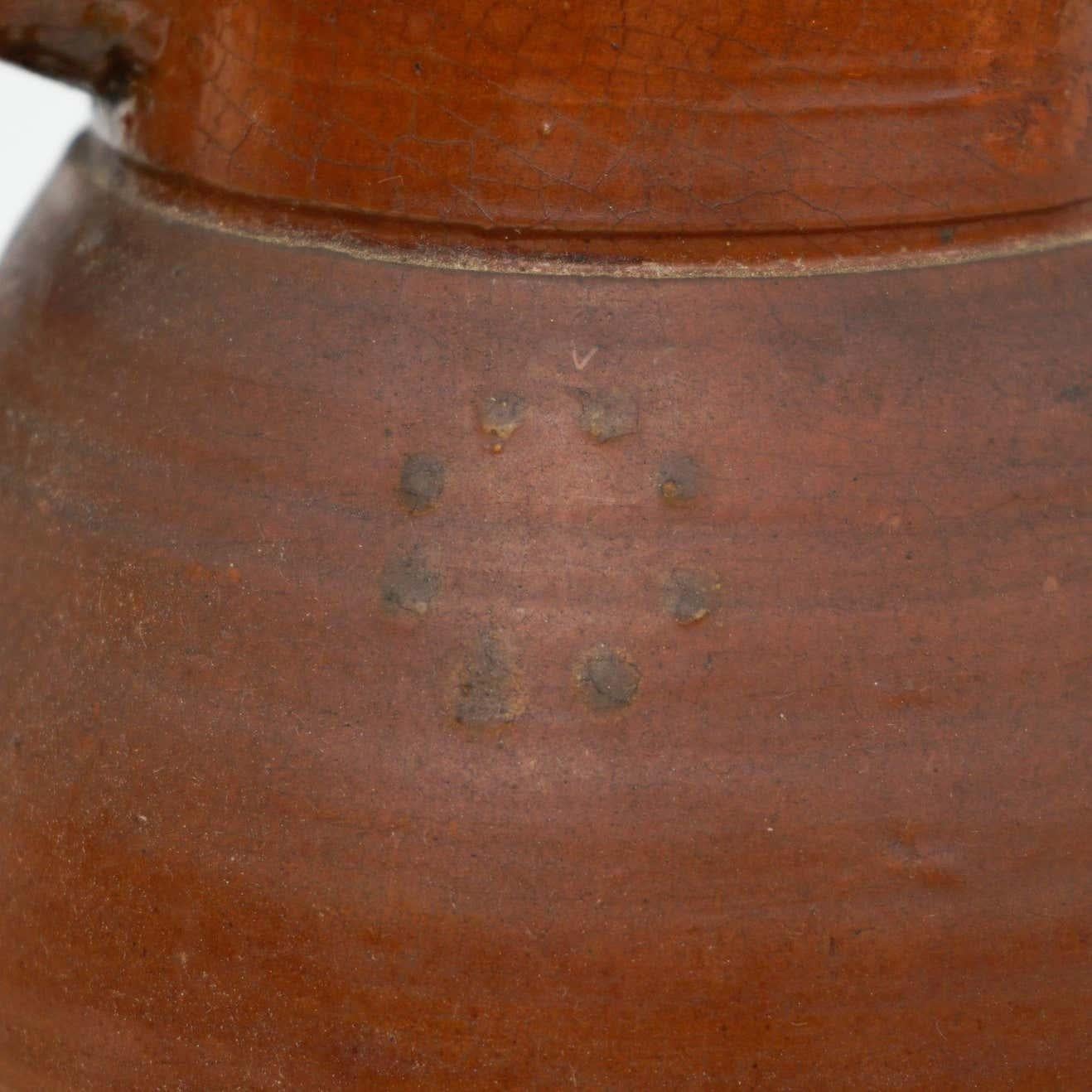 Early 20th Century Traditional Spanish Ceramic Pitcher For Sale 5