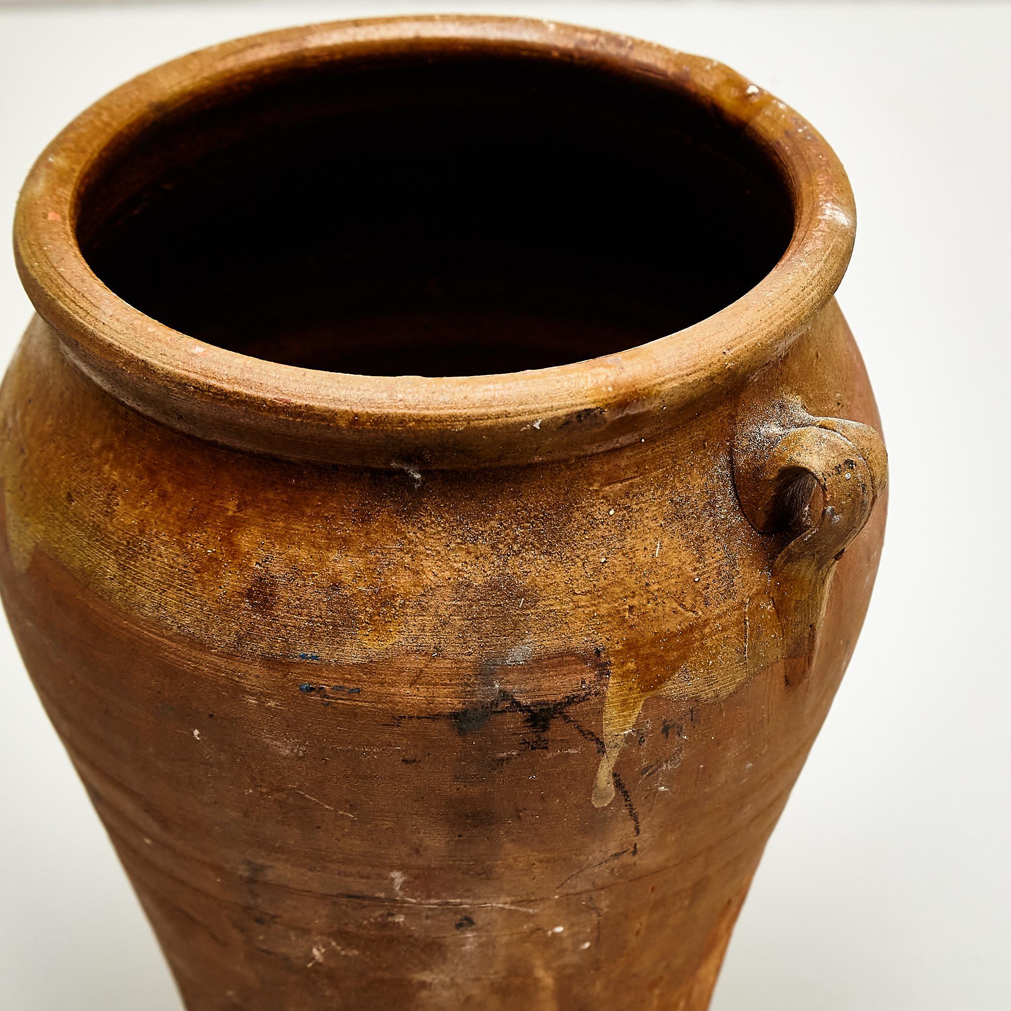 20ième siècle Vase en céramique espagnole traditionnelle du début du 20e siècle, vers 1940 en vente