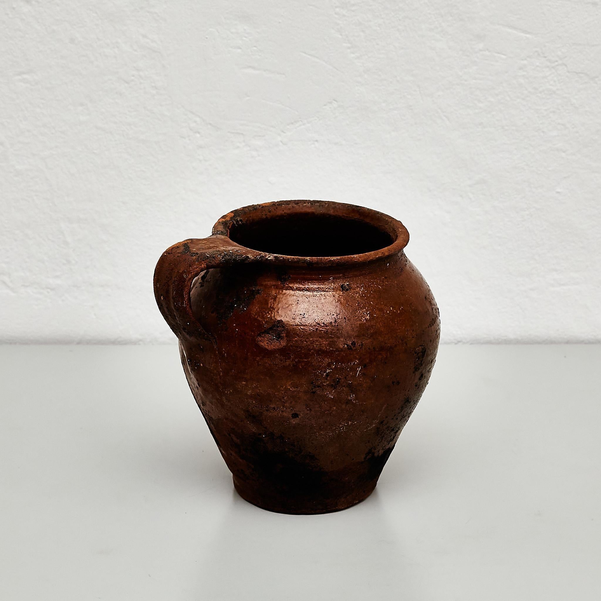 Traditionelle spanische Keramikvase des frühen 20. Jahrhunderts im Angebot 6