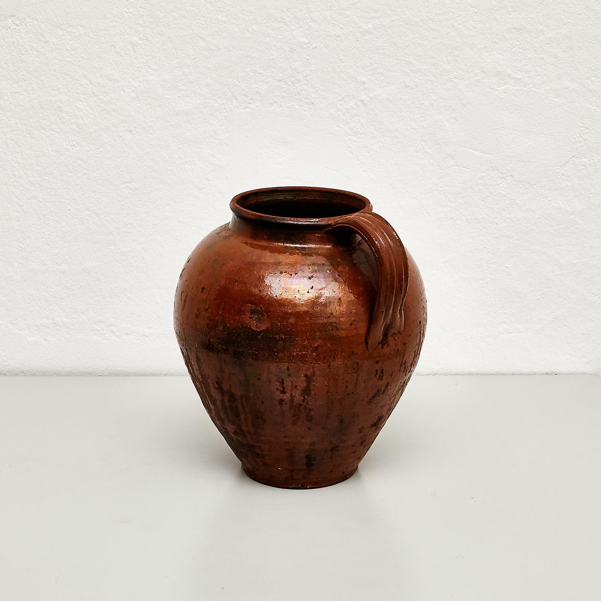 Traditionelle spanische Keramikvase des frühen 20. Jahrhunderts (Spanisch) im Angebot