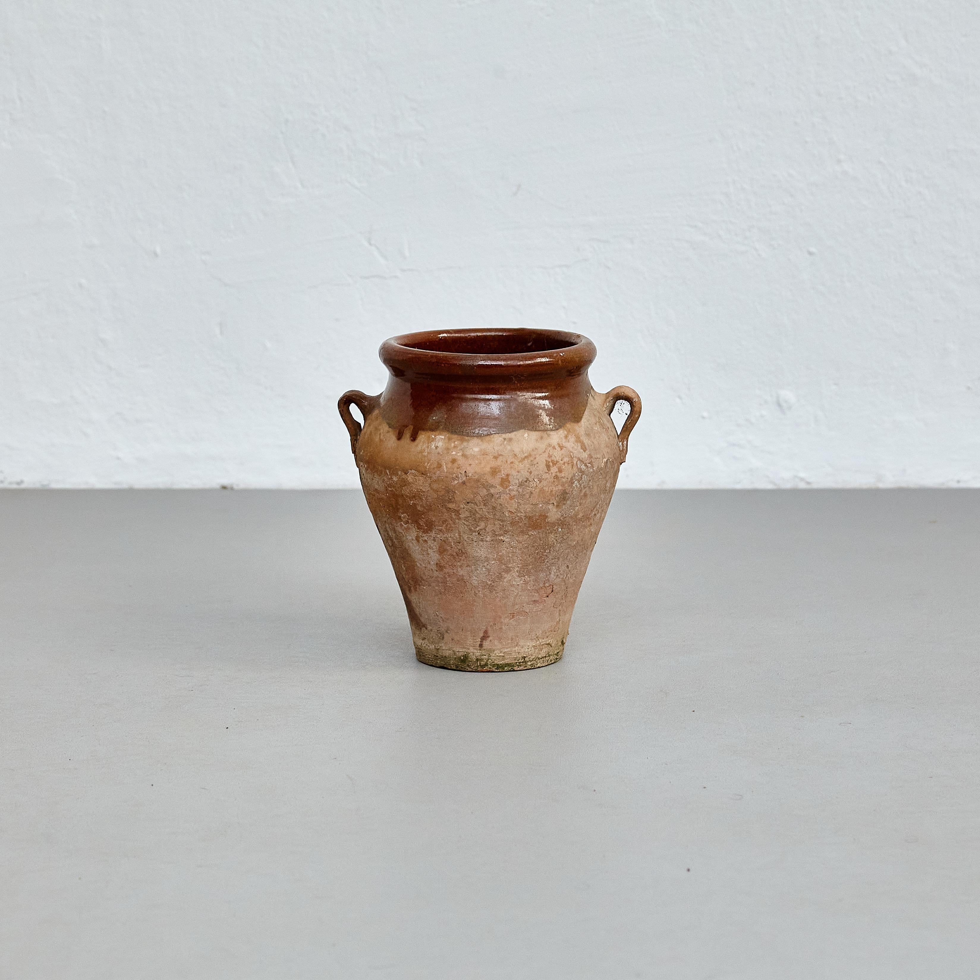 Espagnol Vase en céramique espagnole traditionnelle du début du 20e siècle en vente
