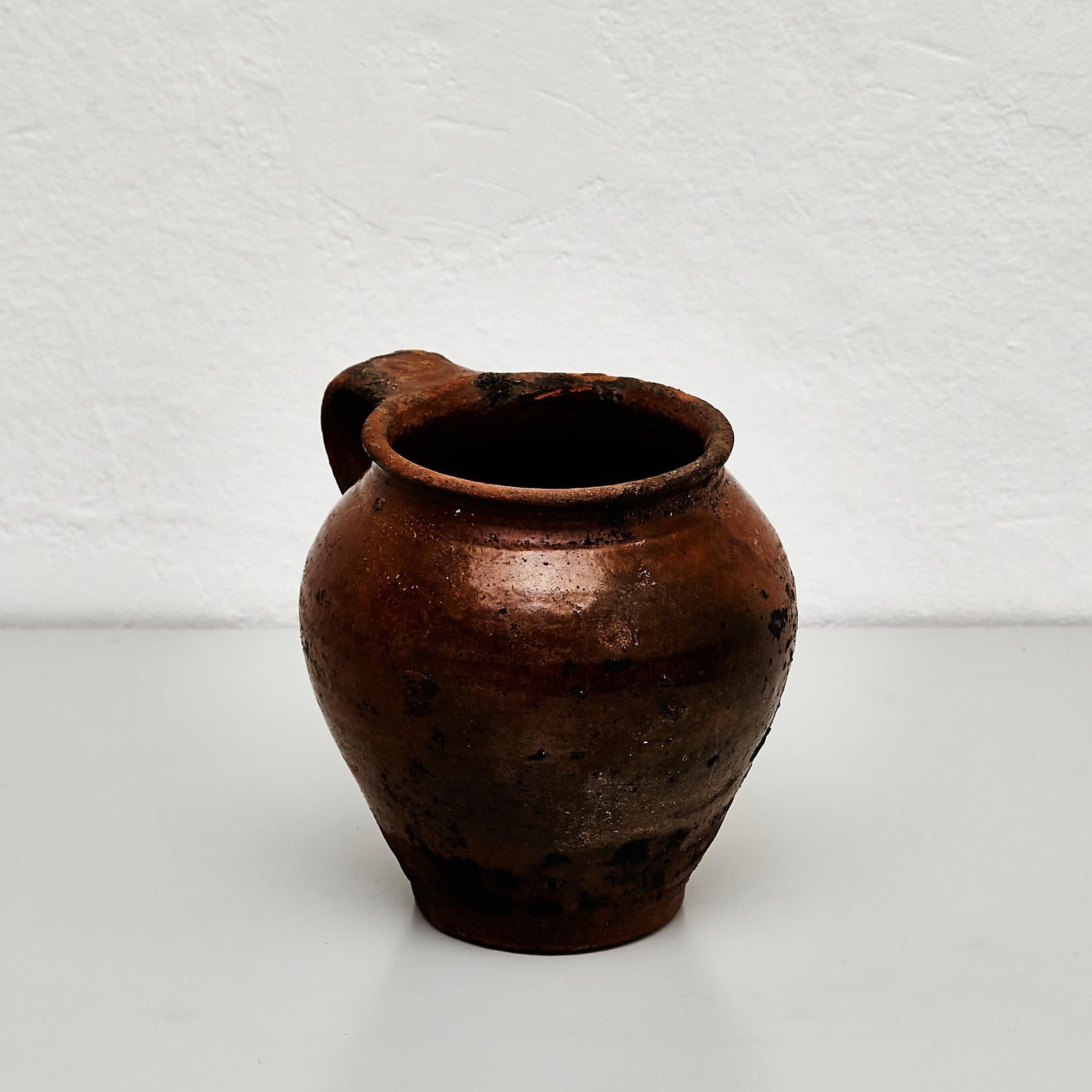 Traditionelle spanische Keramikvase des frühen 20. Jahrhunderts im Zustand „Relativ gut“ im Angebot in Barcelona, ES