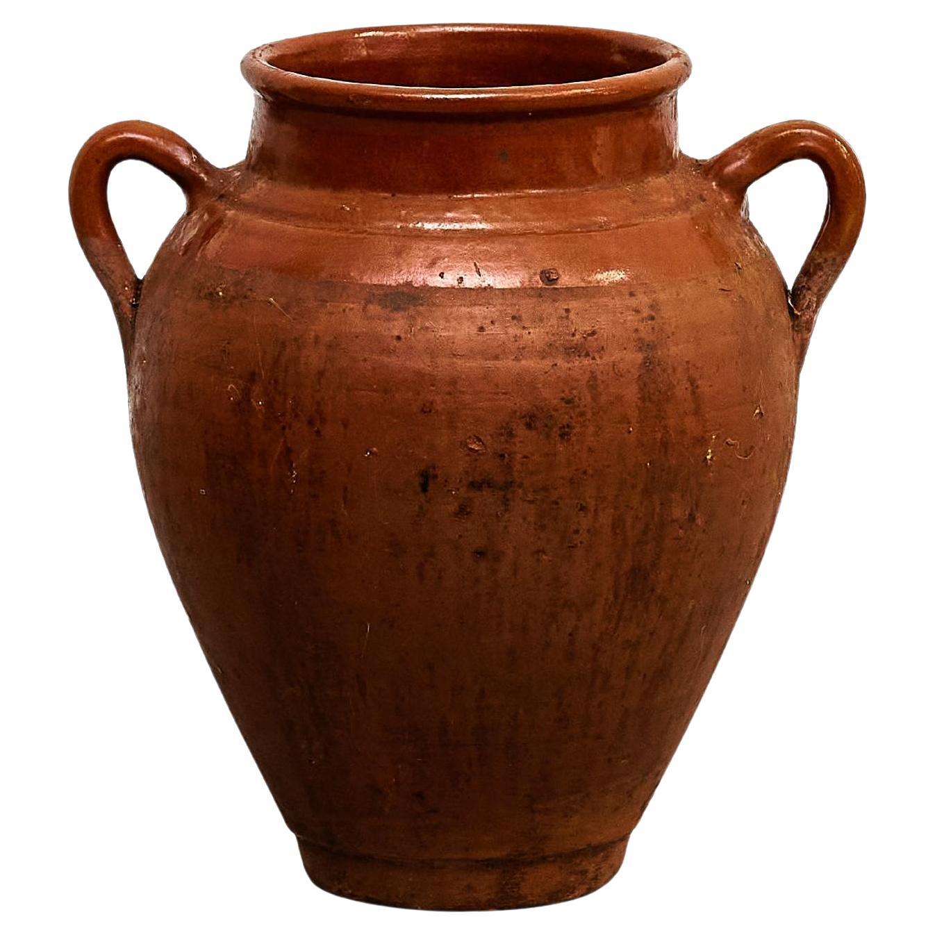 Vase en céramique espagnole traditionnelle du début du 20e siècle en vente