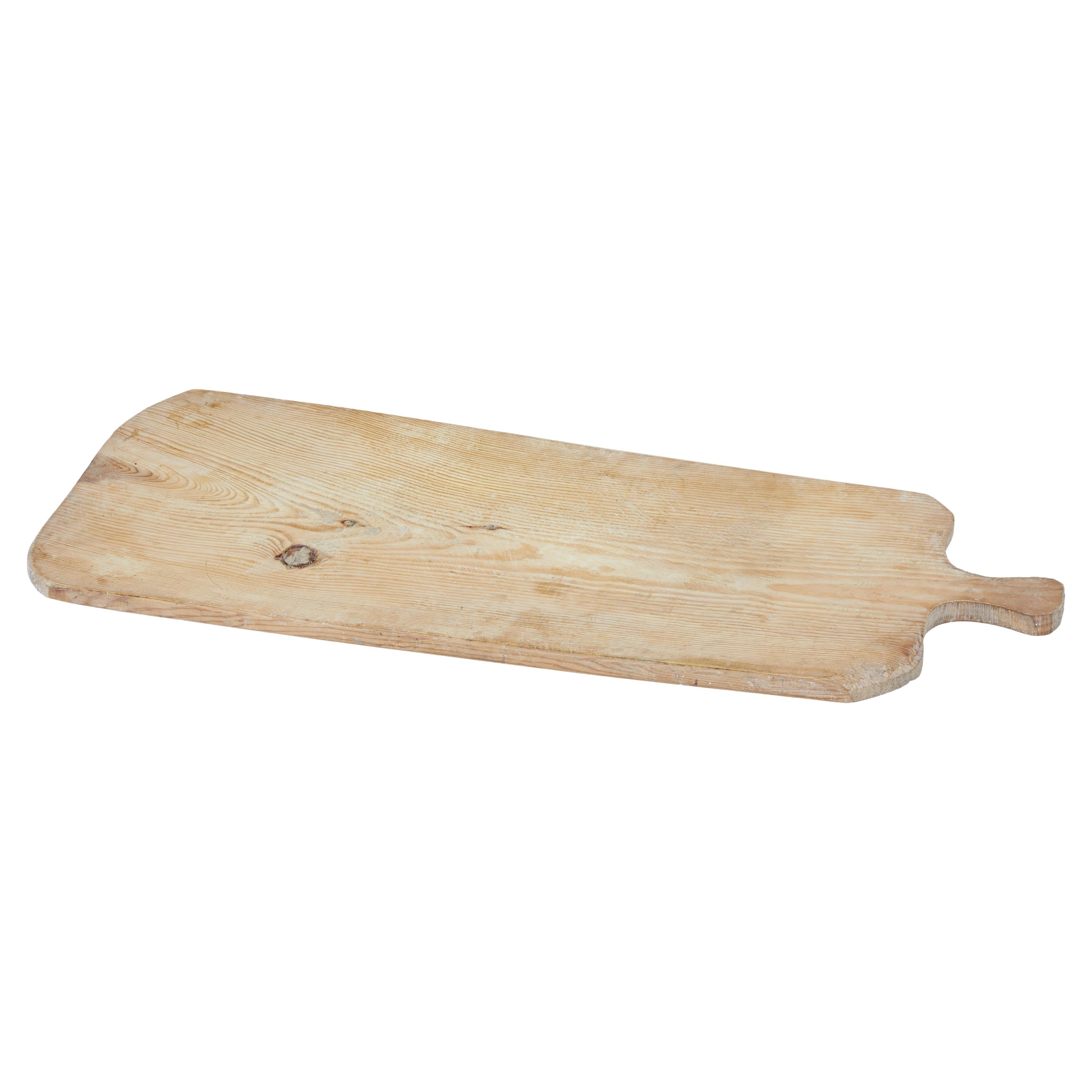 Early 20th Century Traditional Swedish Pine Breadboard For Sale