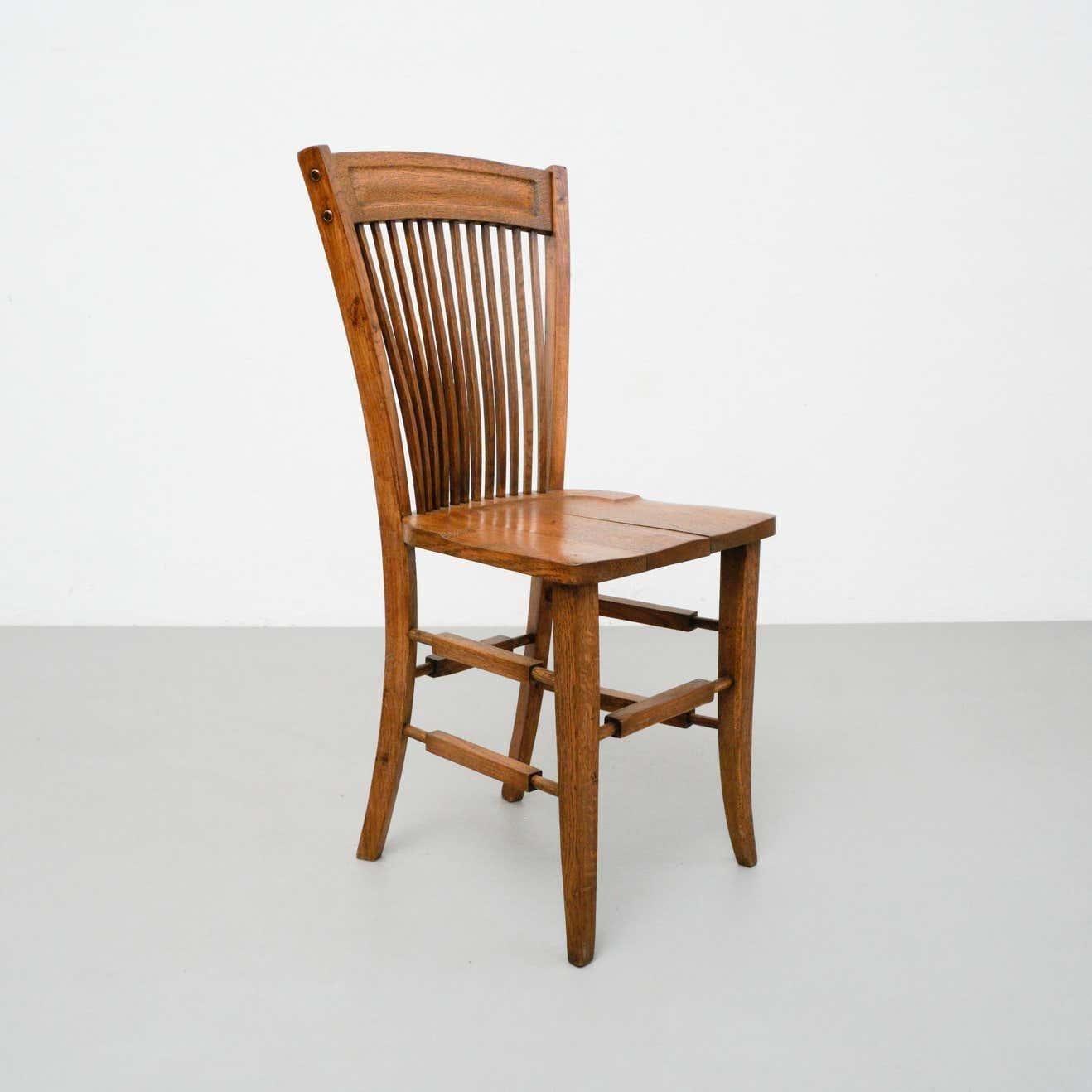 Early 20th Century, Traditional Wood Chair For Sale 1