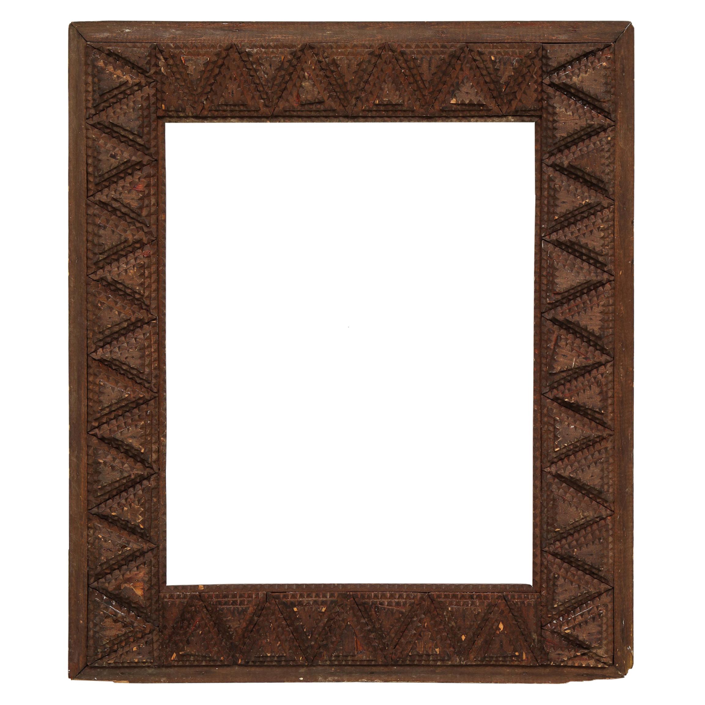 Early 20th Century Tramp Art Frame