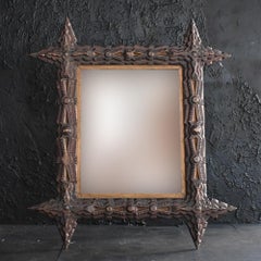 Early 20th Century Tramp Art Mirror