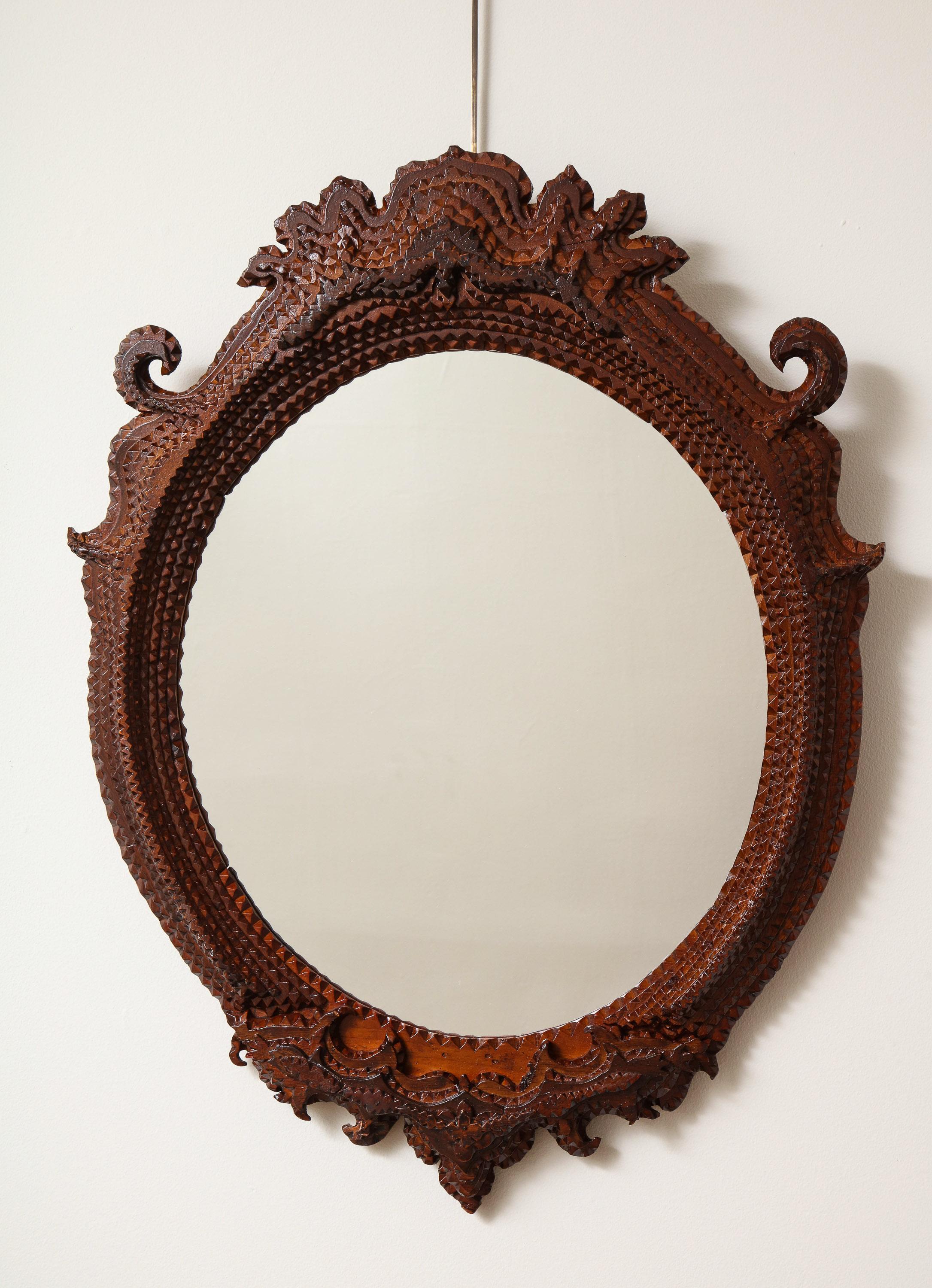 Early 20th Century Tramp Art Mirror 2