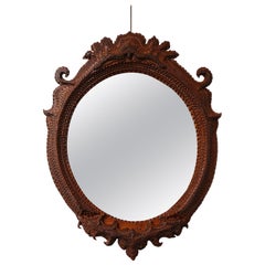 Early 20th Century Tramp Art Mirror
