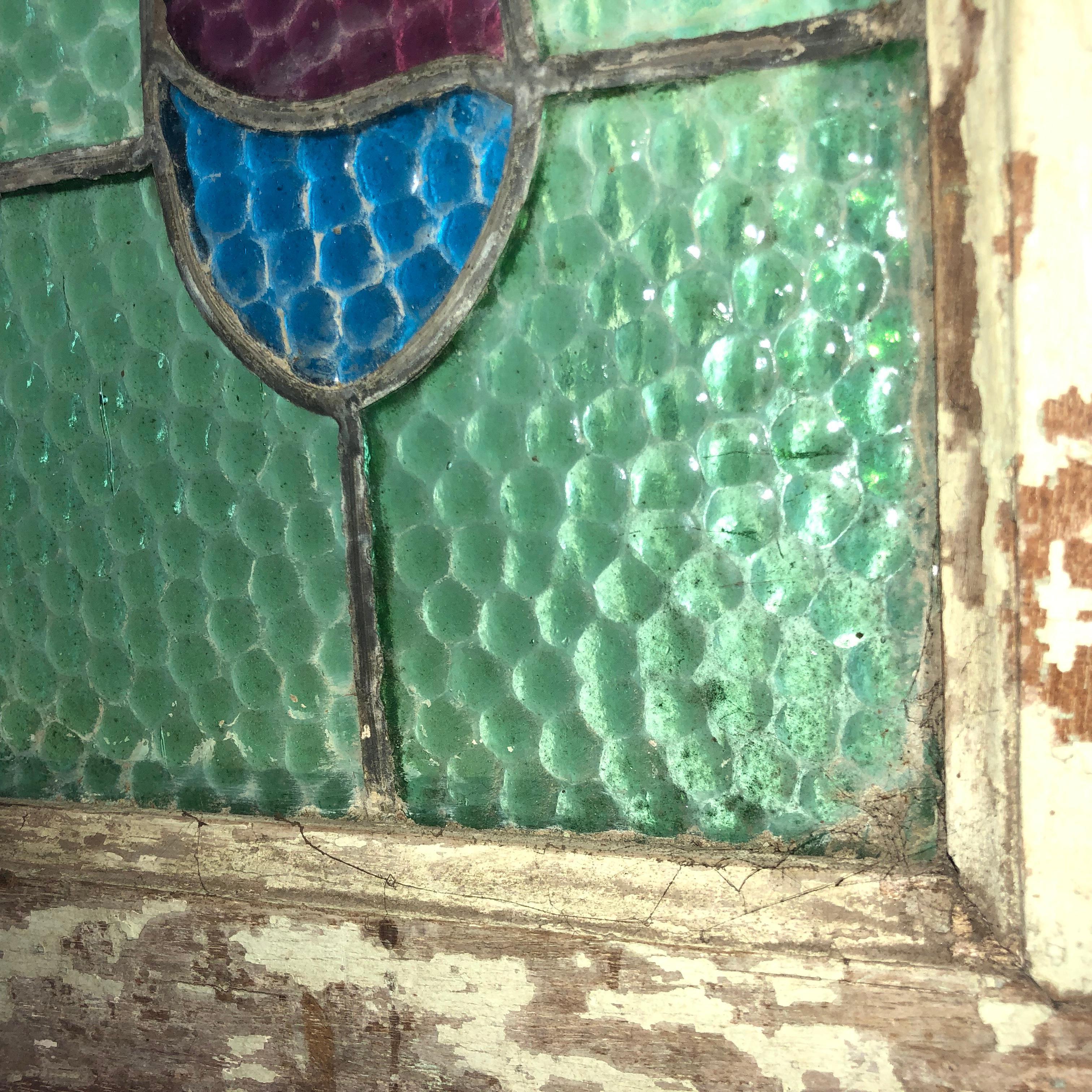 Vetro colorato Finestra a traforo dell'inizio del XX secolo, 63