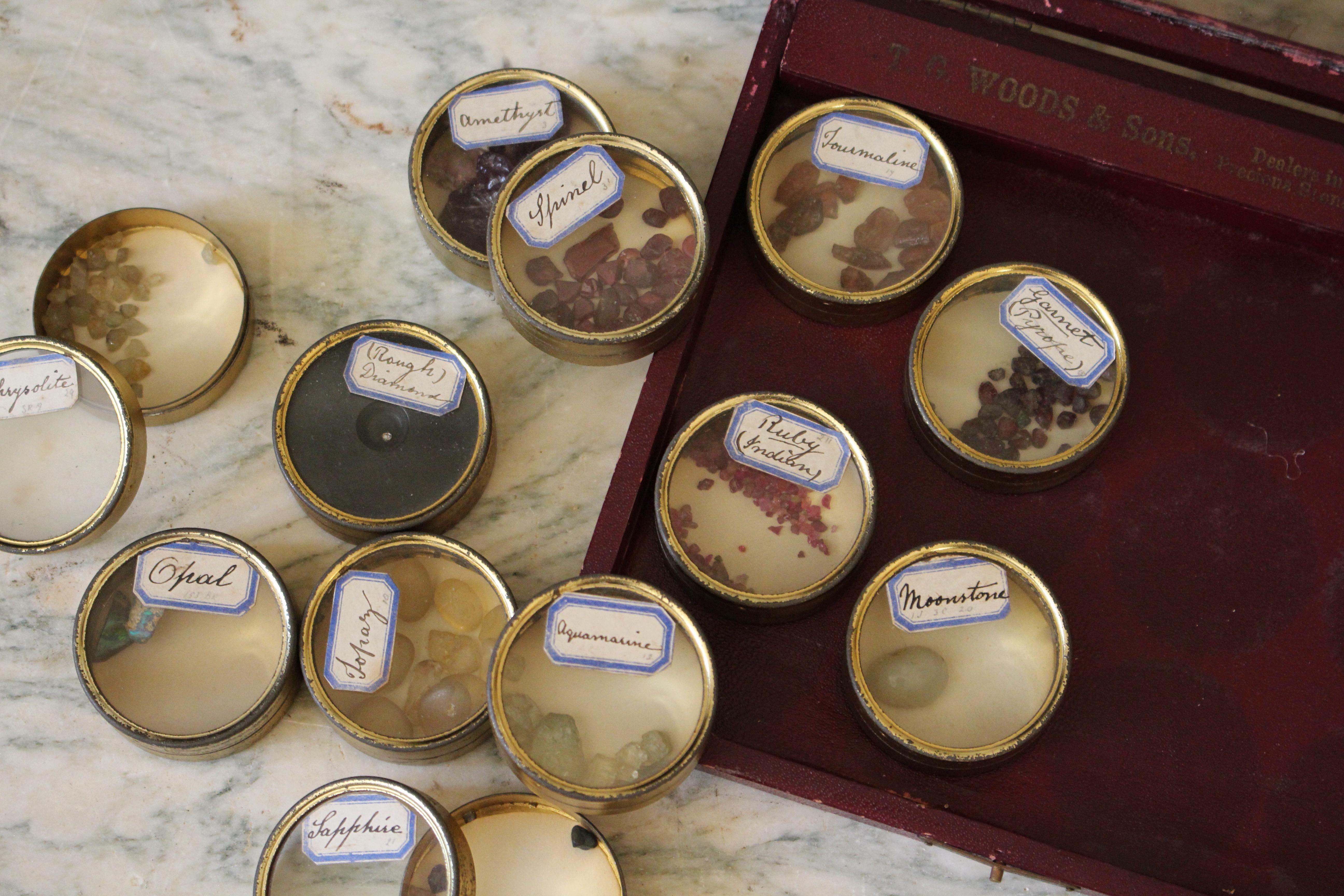 Early 20th Century Travelling Jewellers Precious Stone Samples, T.G.Woods For Sale 4