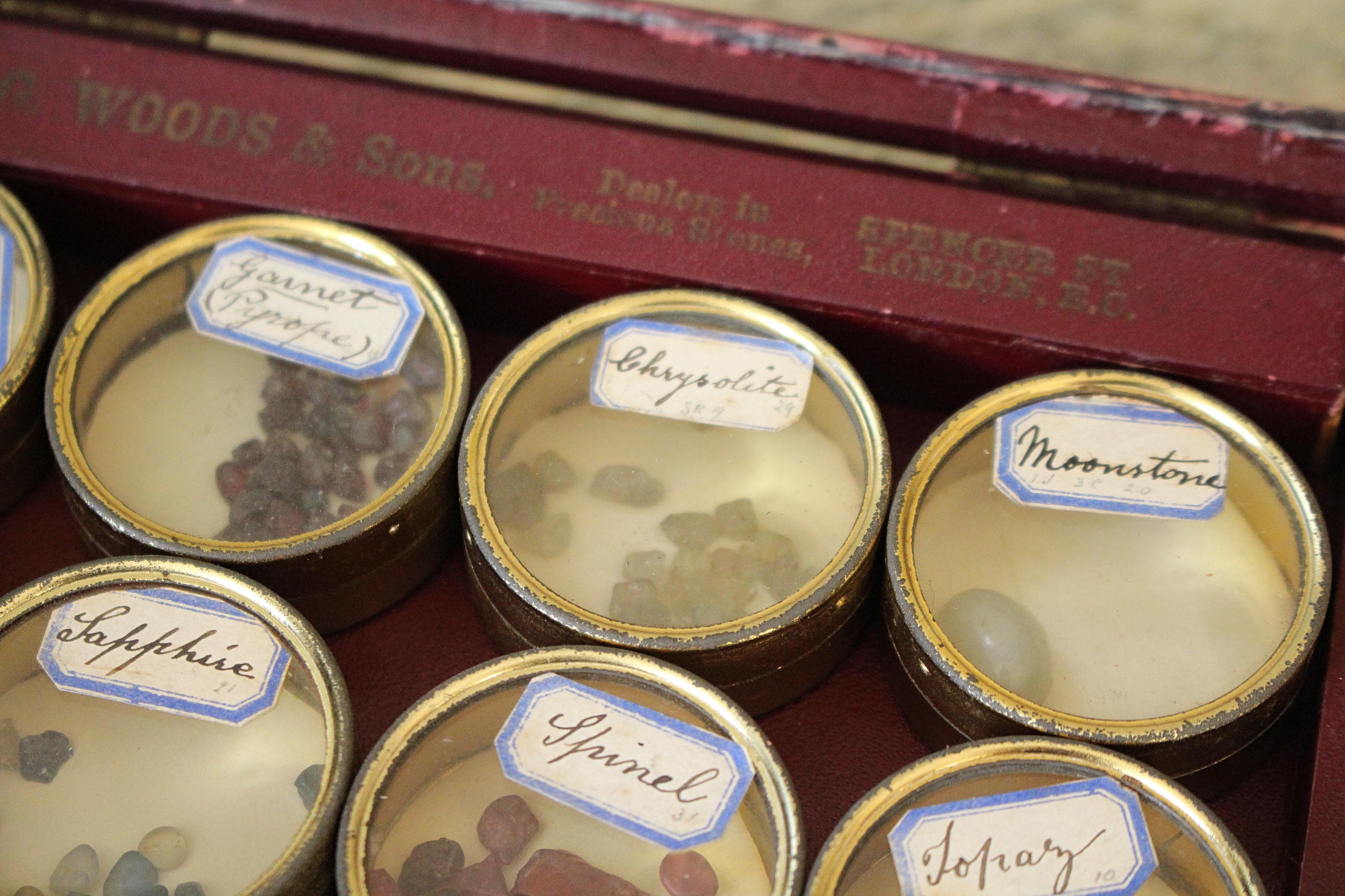Early 20th Century Travelling Jewellers Precious Stone Samples, T.G.Woods In Good Condition For Sale In Lowestoft, GB