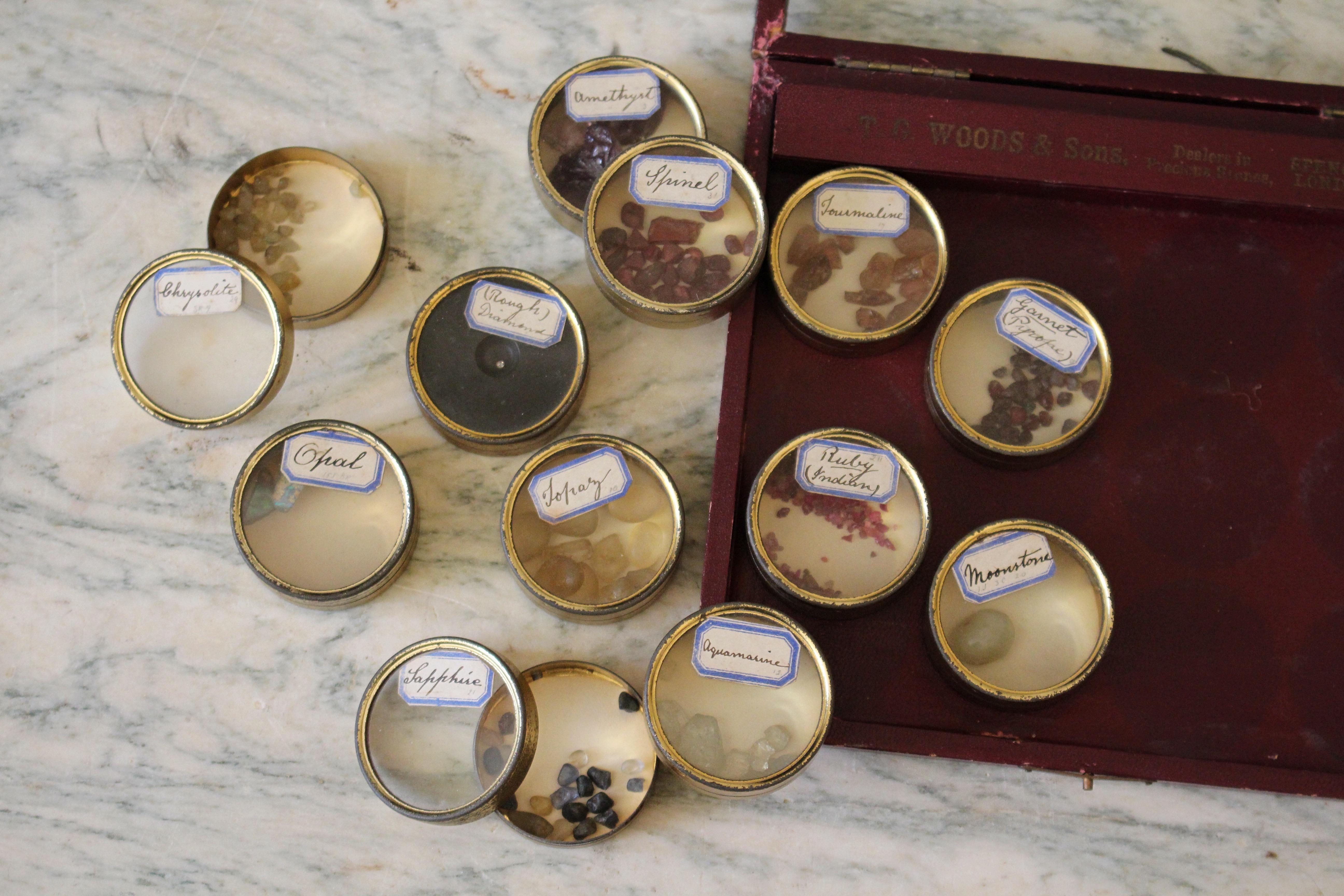 Early 20th Century Travelling Jewellers Precious Stone Samples, T.G.Woods For Sale 2