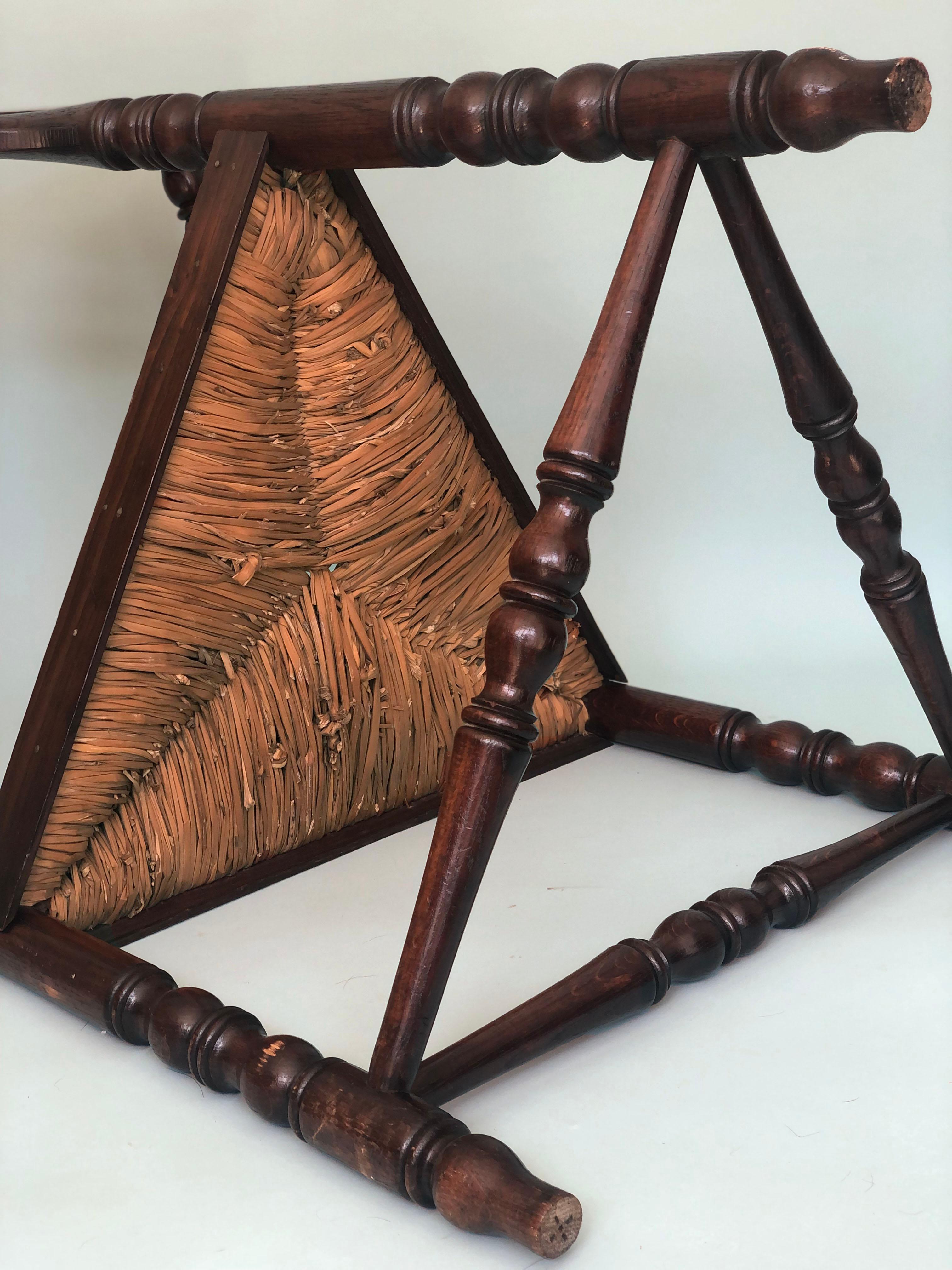 Early 20th Century Triangular Corner Chair United Kingdom 4
