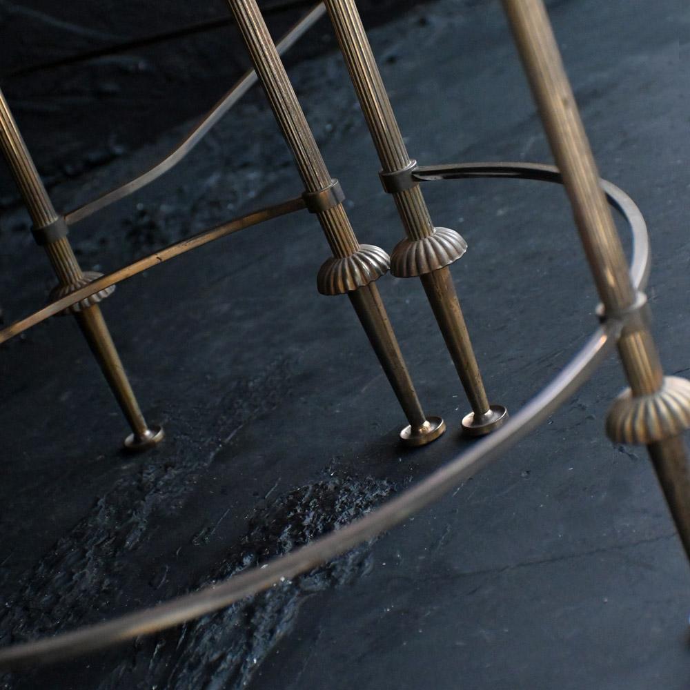 Early 20th Century tripartite 3 part)verre églomisé, Maison Baguès coffee tabl For Sale 3