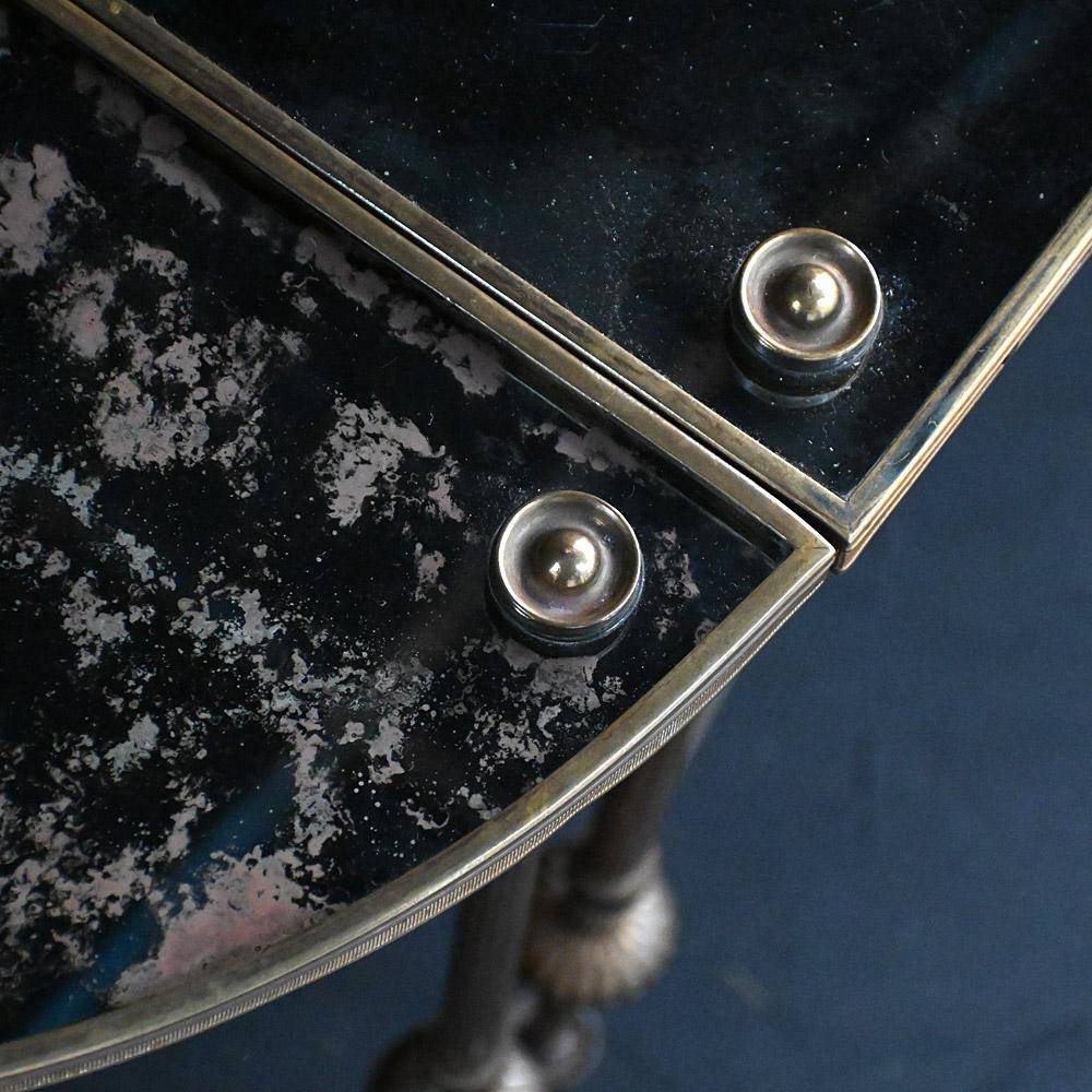 Hand-Crafted Early 20th Century tripartite 3 part)verre églomisé, Maison Baguès coffee tabl For Sale