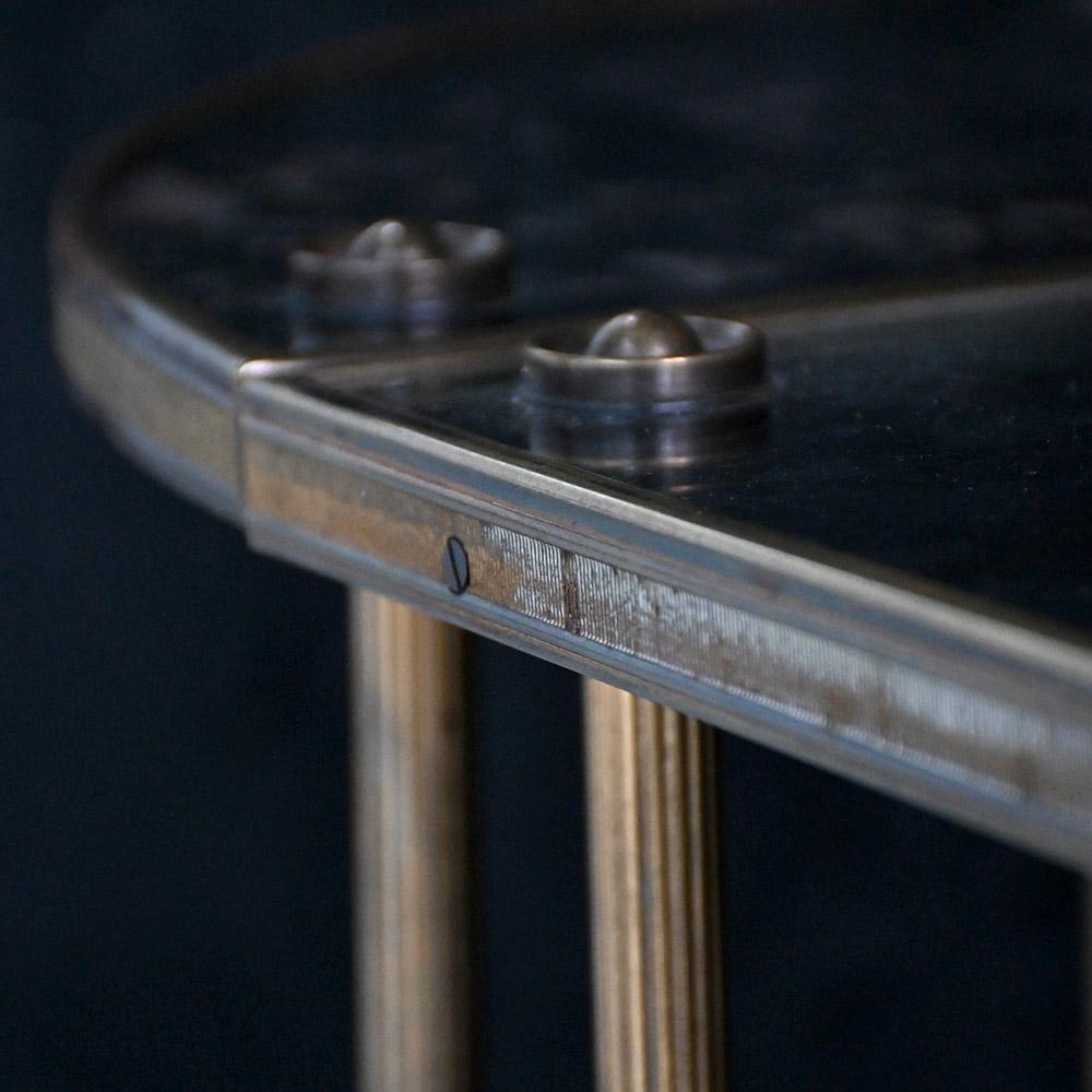 Early 20th Century tripartite 3 part)verre églomisé, Maison Baguès coffee tabl For Sale 1