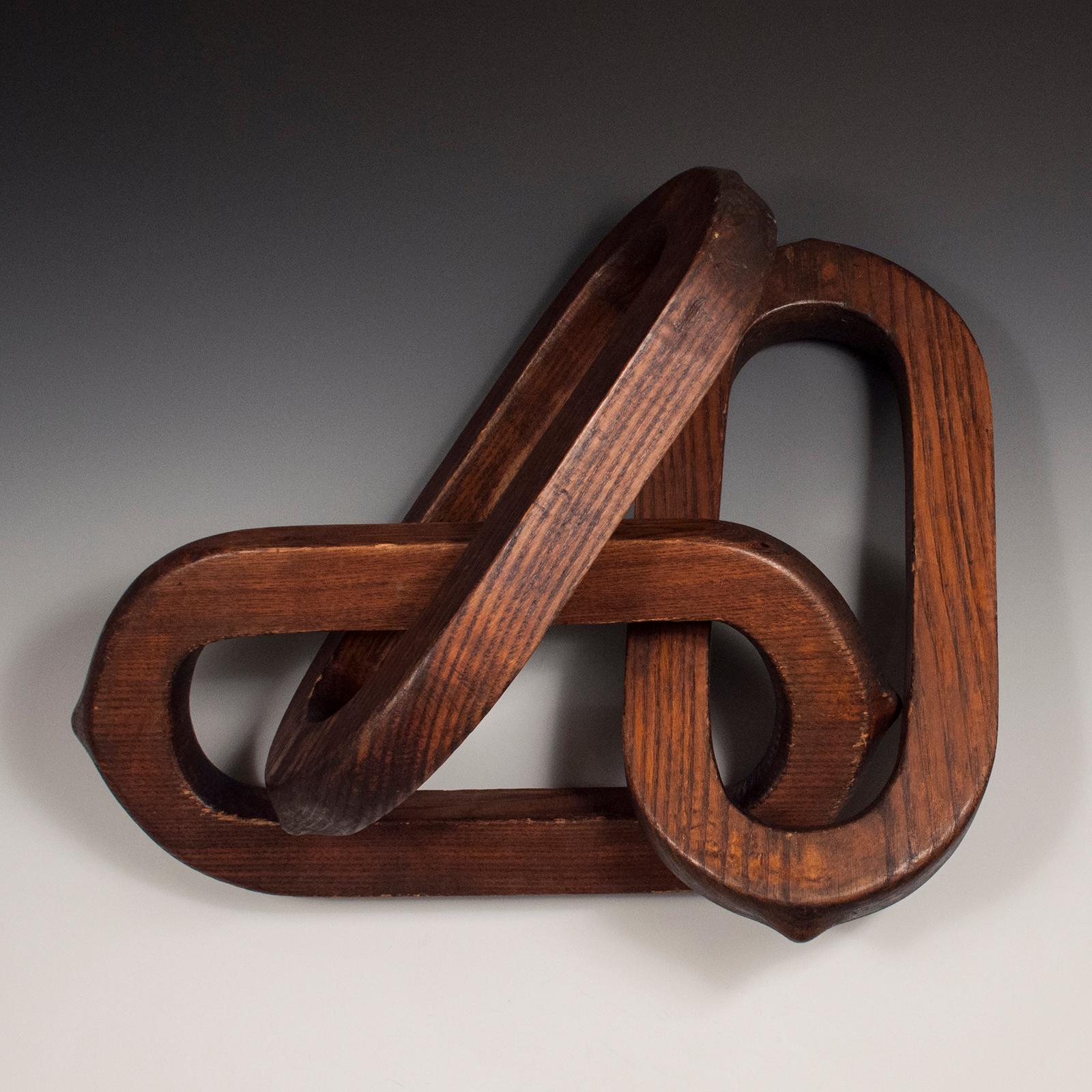 American Early 20th Century Triple Link Sign from Odd Fellows Lodge, Indiana