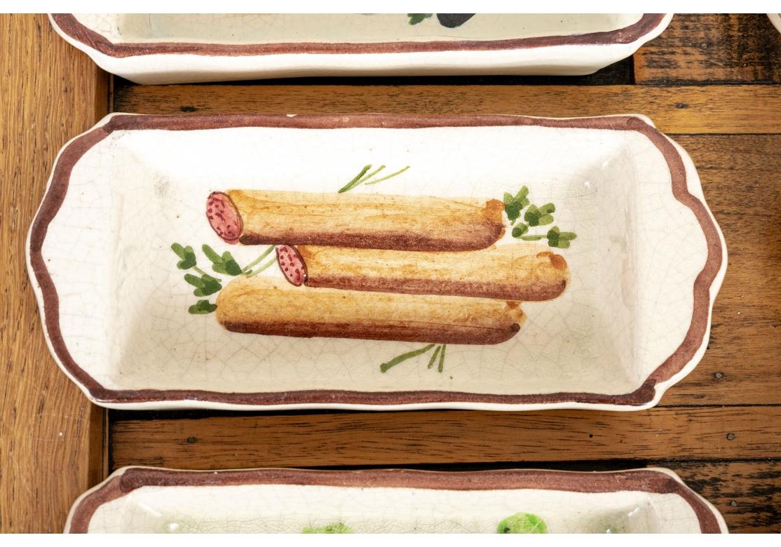 Trolley des frühen 20. Jahrhunderts mit französischen Hor's d'Oeuvres-Gerichten auf Tablett im Angebot 9