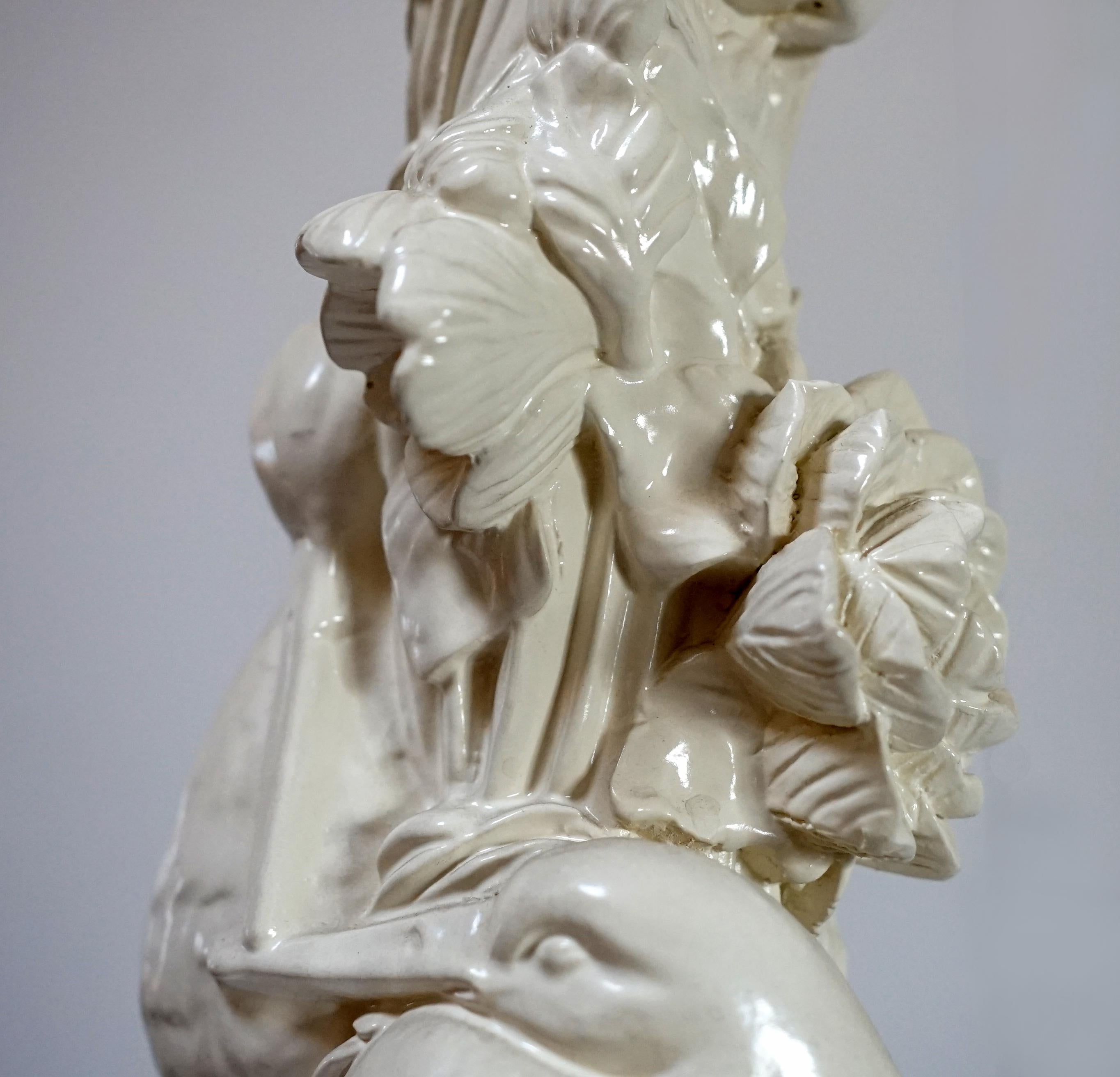 Early 20th Century Trompe L'oeil Carved Wood Lamp 6