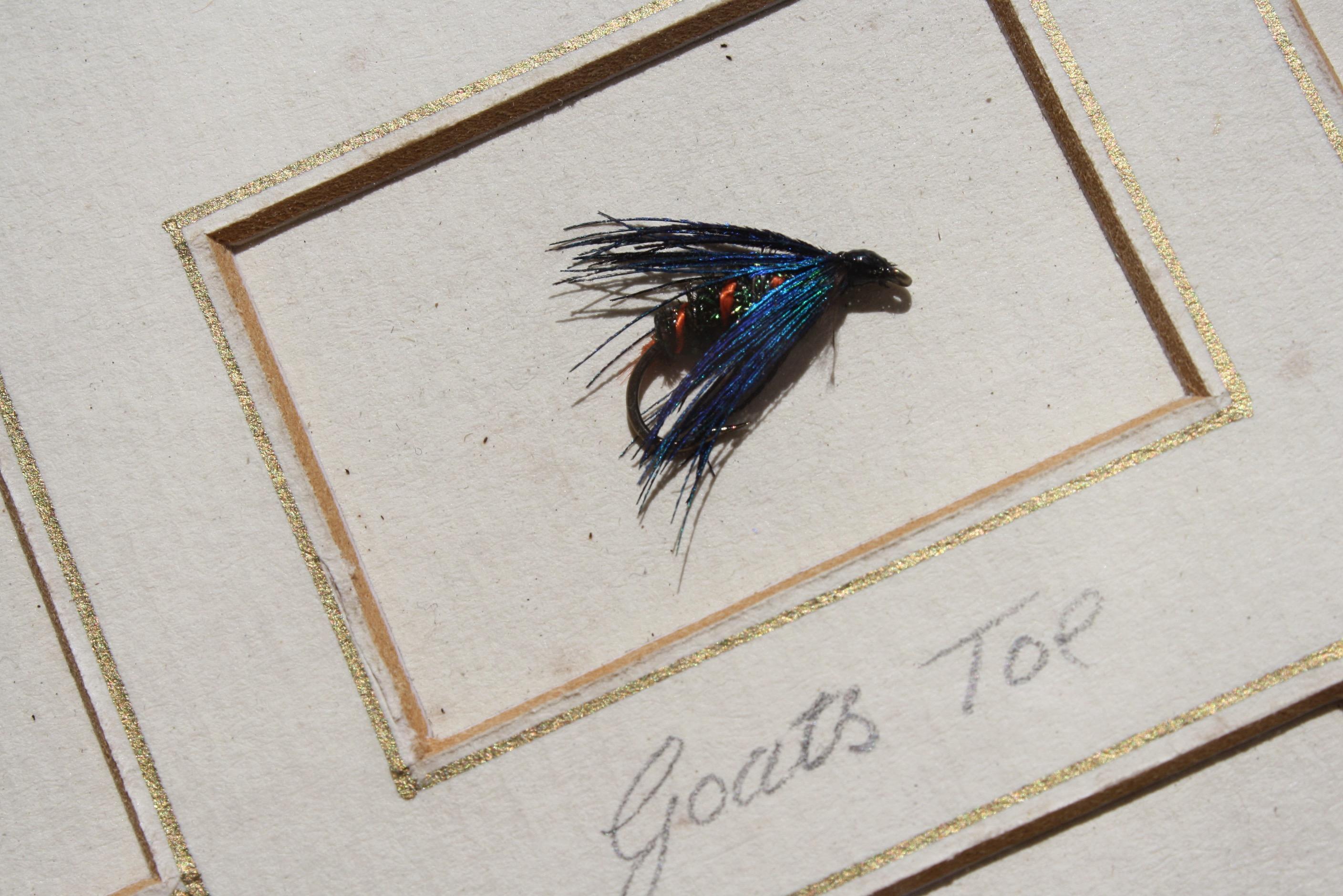 Natural Fiber Early 20th Century Trout Fly Fishing Point of Sale Display Taxidermy Sporting