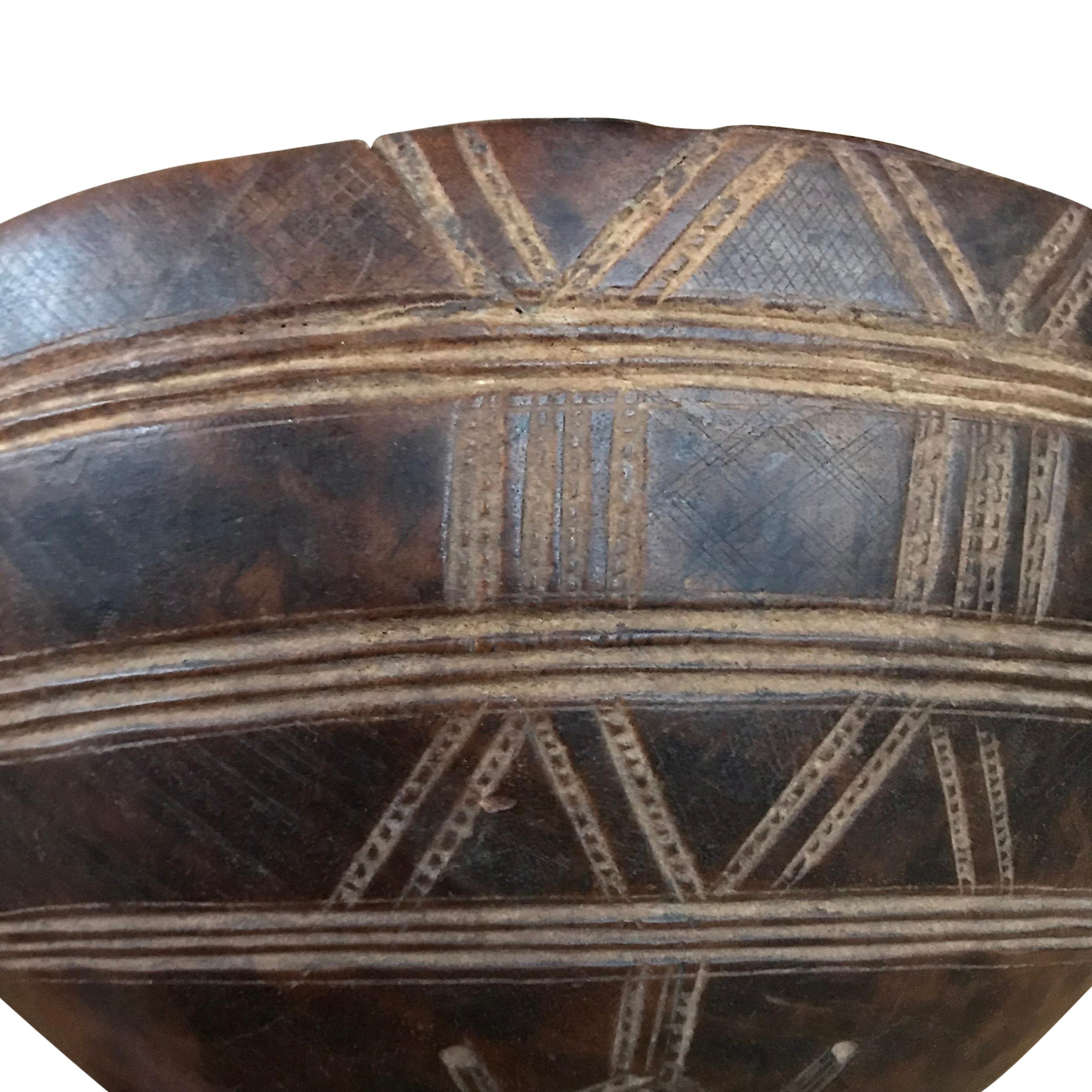 African Early 20th Century Tuareg Bowl