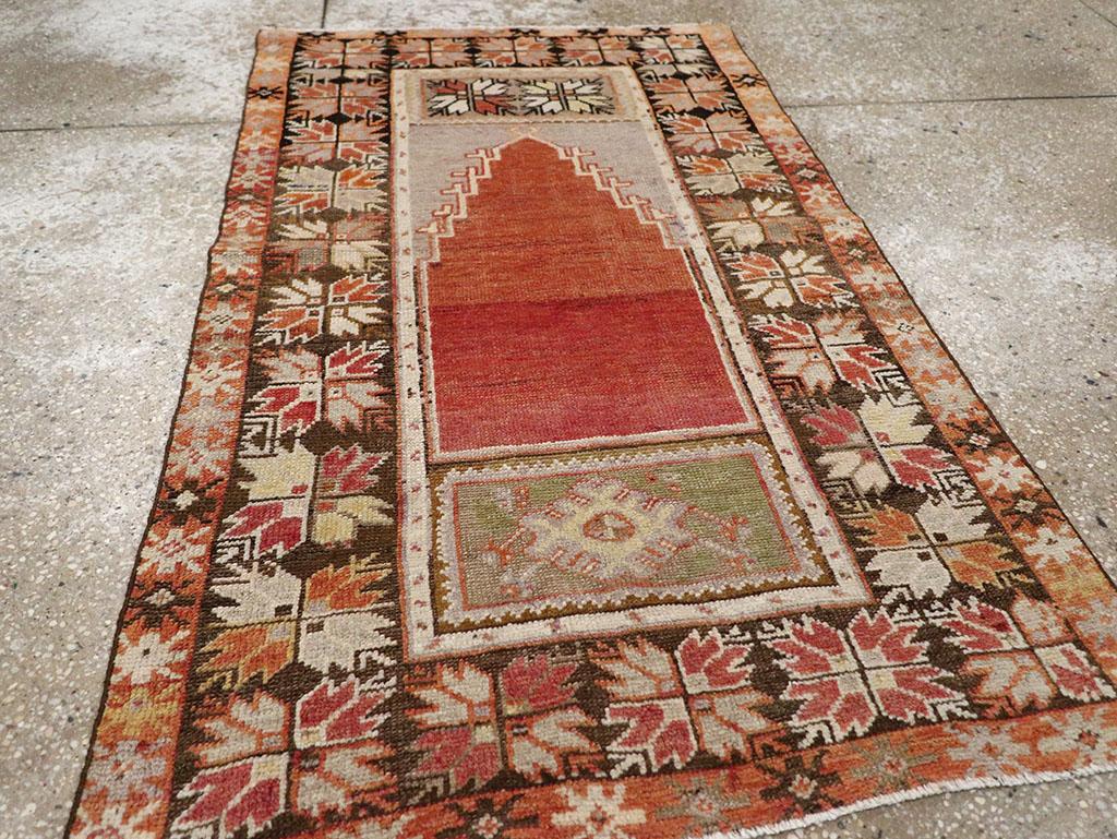 Türkischer anatolischer Bettvorleger aus dem frühen 20. (20. Jahrhundert) im Angebot