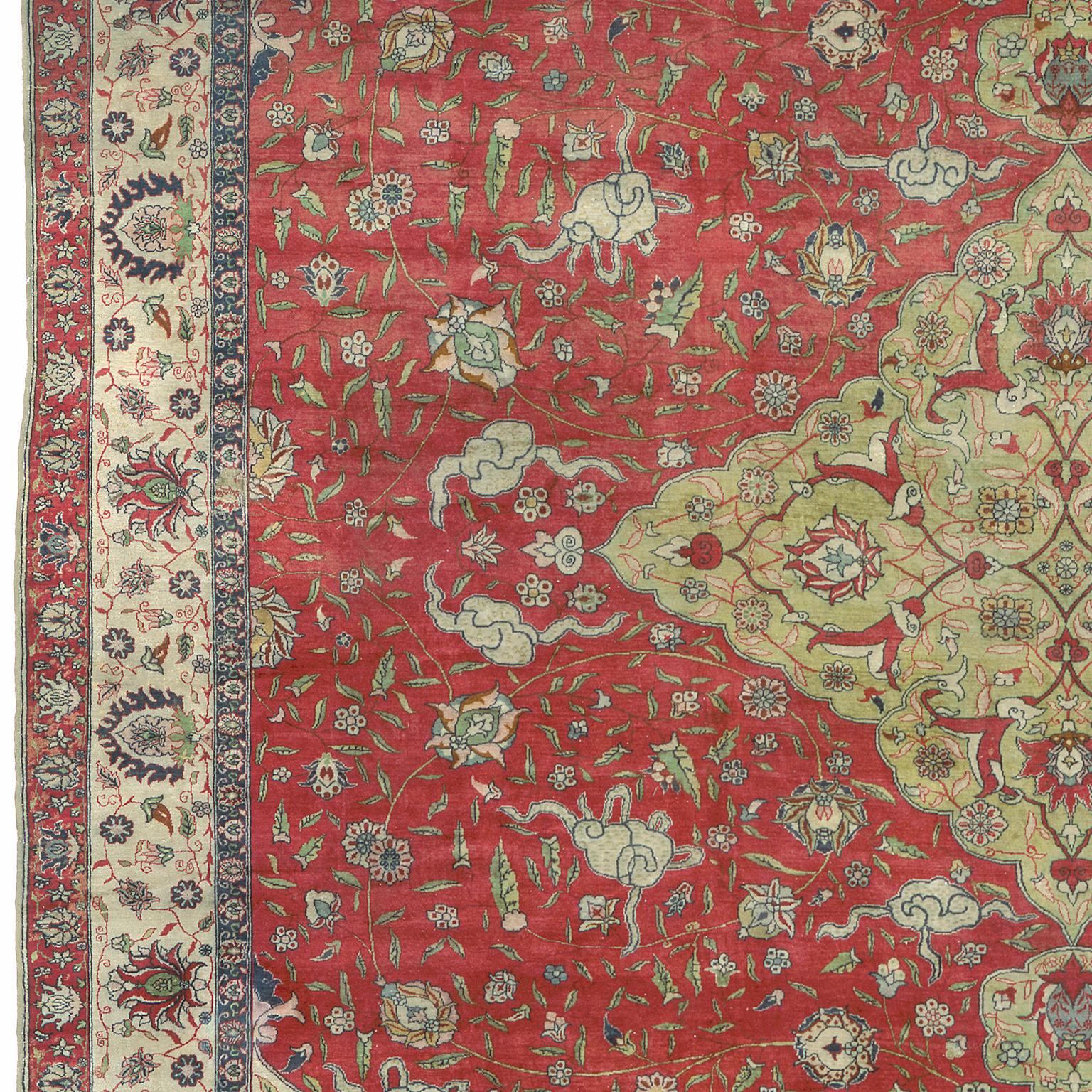 Tapis de Hereke turc du début du XXe siècle Bon état - En vente à New York, NY