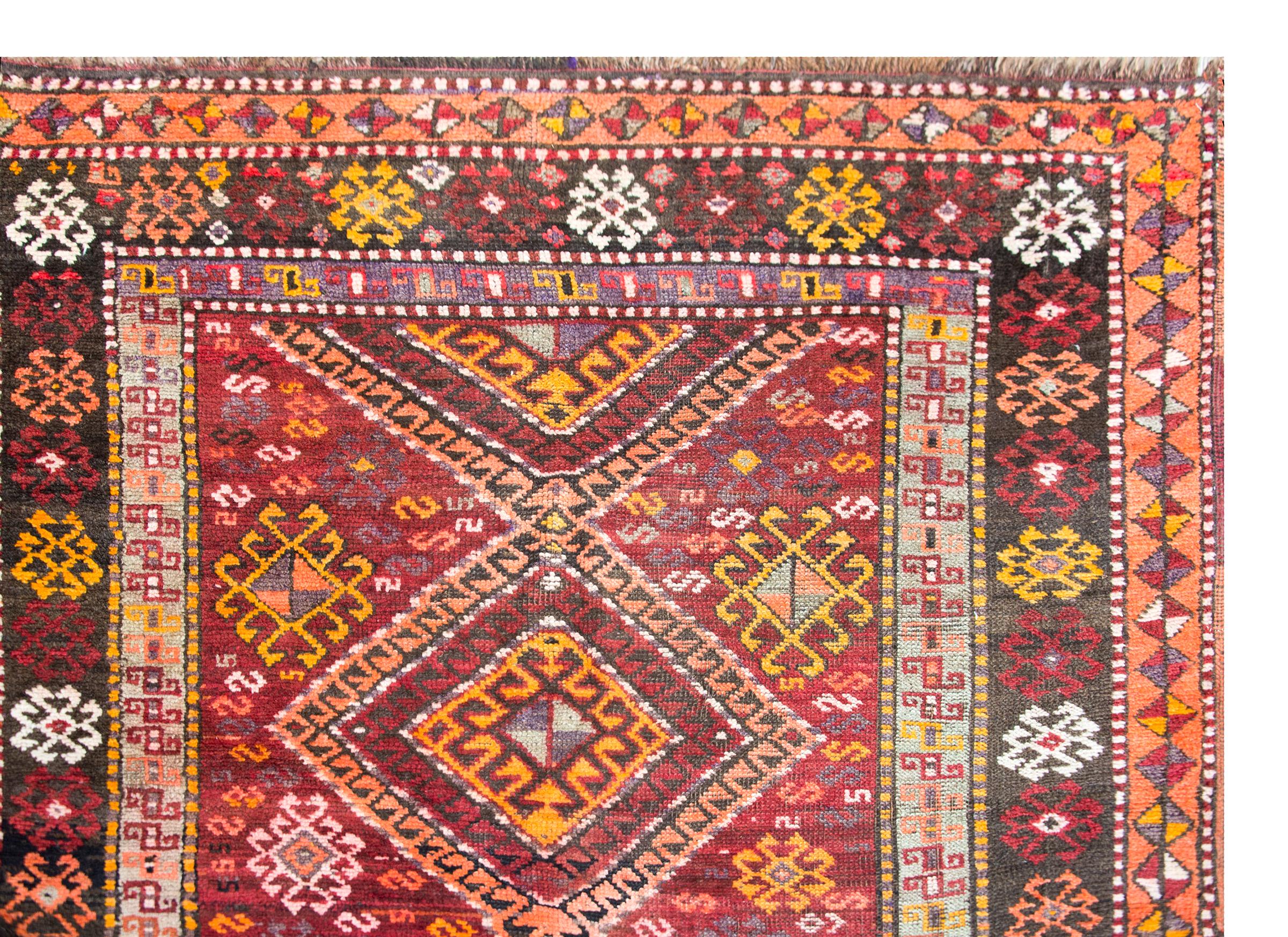 Early 20th Century Turkish Kars Rug For Sale 3