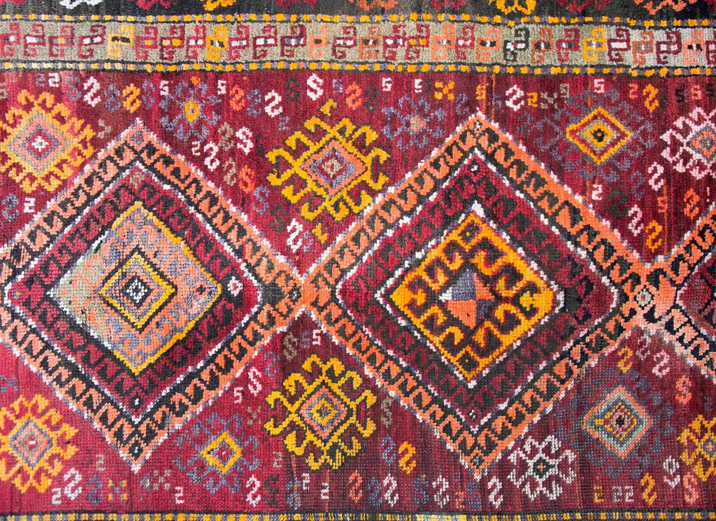 Türkischer Kars-Teppich des frühen 20. Jahrhunderts (Wolle) im Angebot