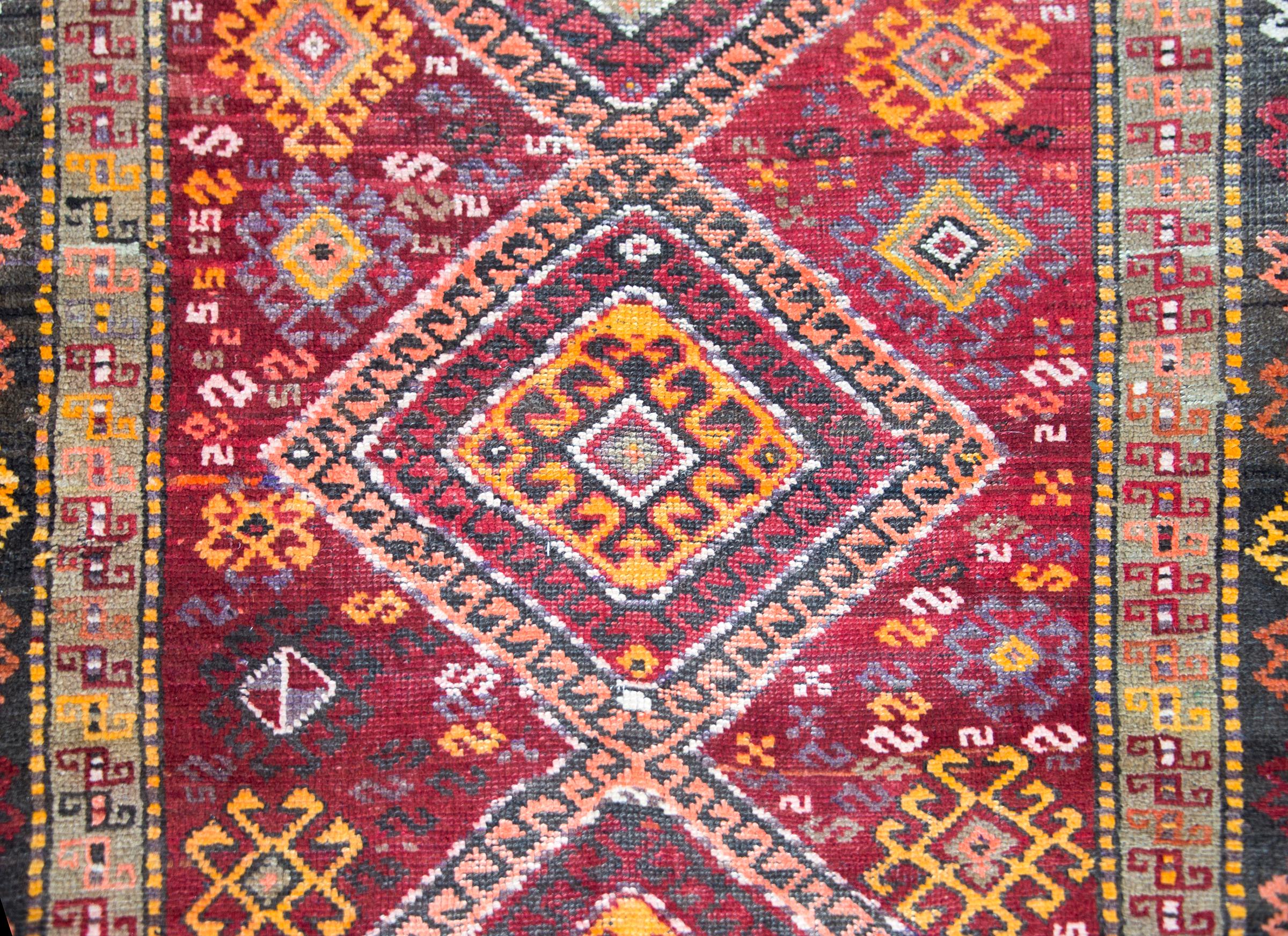 Early 20th Century Turkish Kars Rug For Sale 2