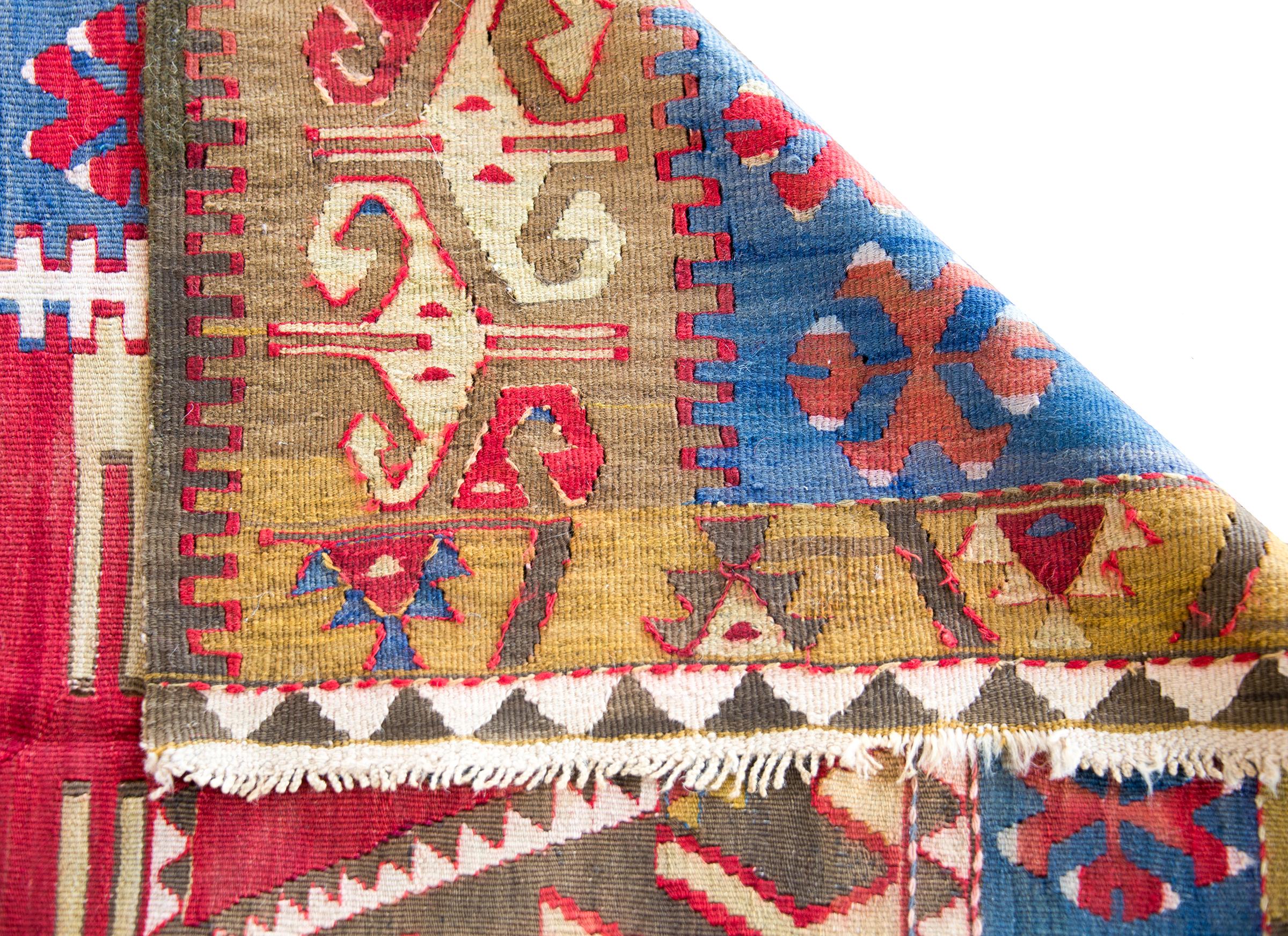 Early 20th Century Turkish Konya Kilim For Sale 7