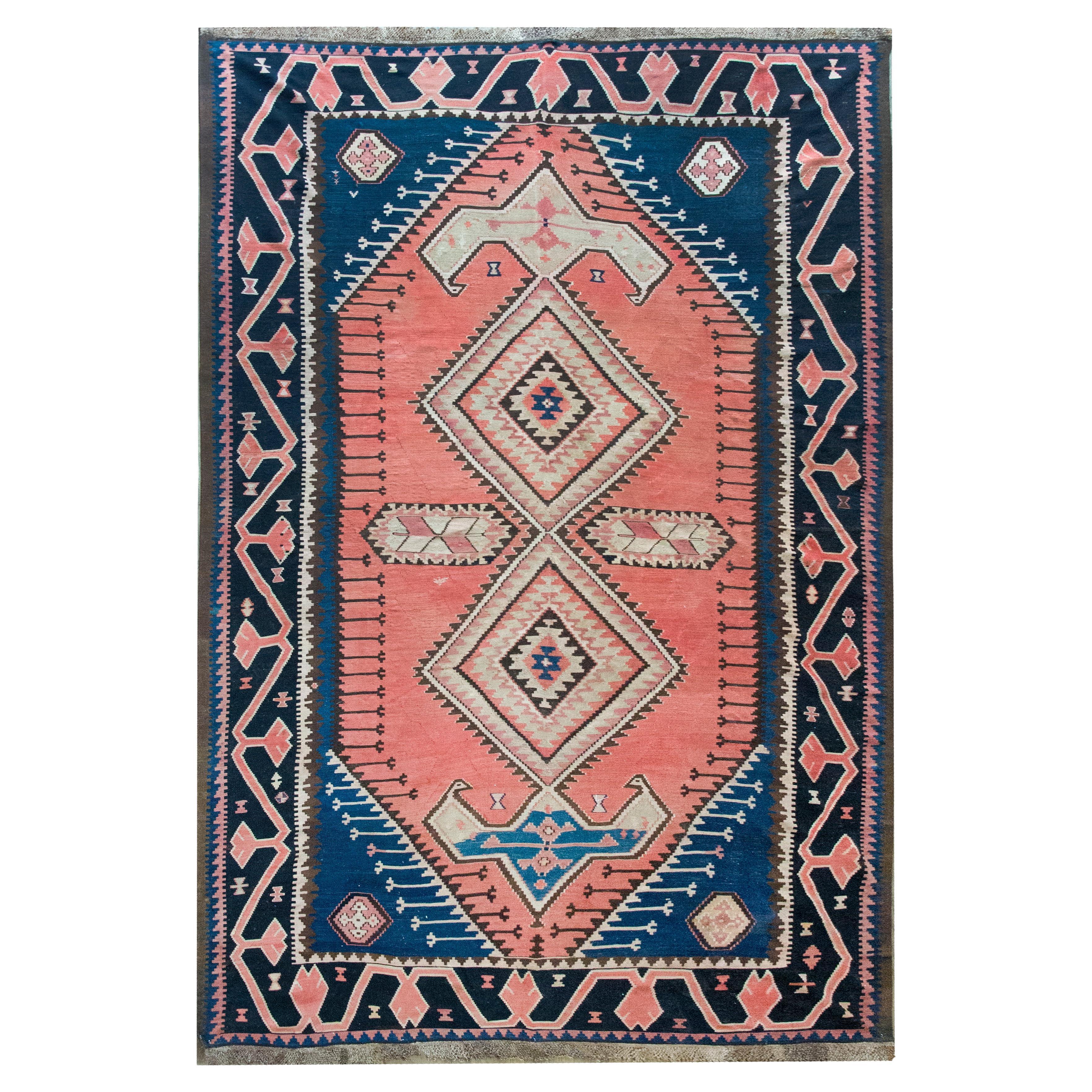 Early 20th Century Turkish Konya Kilim Rug