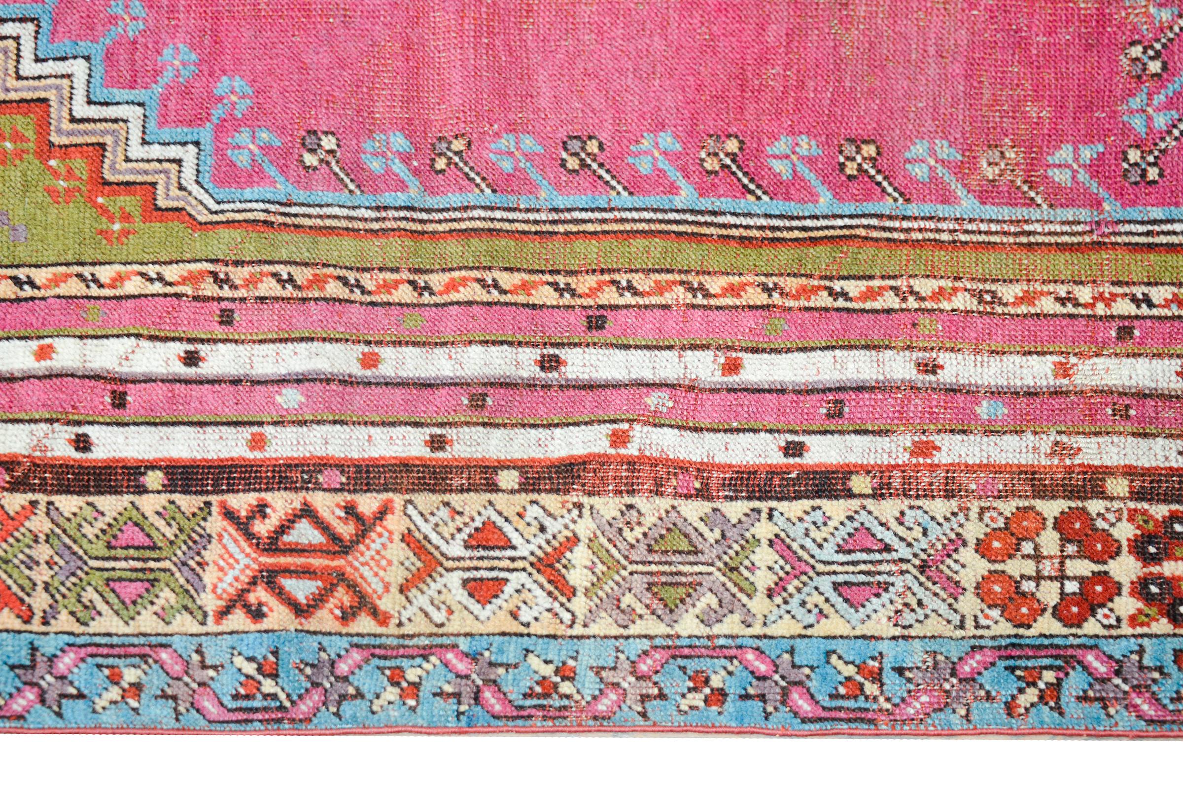 Wool Early 20th Century Turkish Konya Prayer Rug For Sale