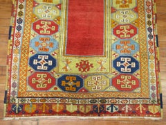Zabihi Collection 19th Century Turkish Melas Prayer Rug
