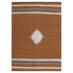 Tessuto piatto in mohair turco dei primi del Novecento ( 4'3" x 6' - 130 x 183 )