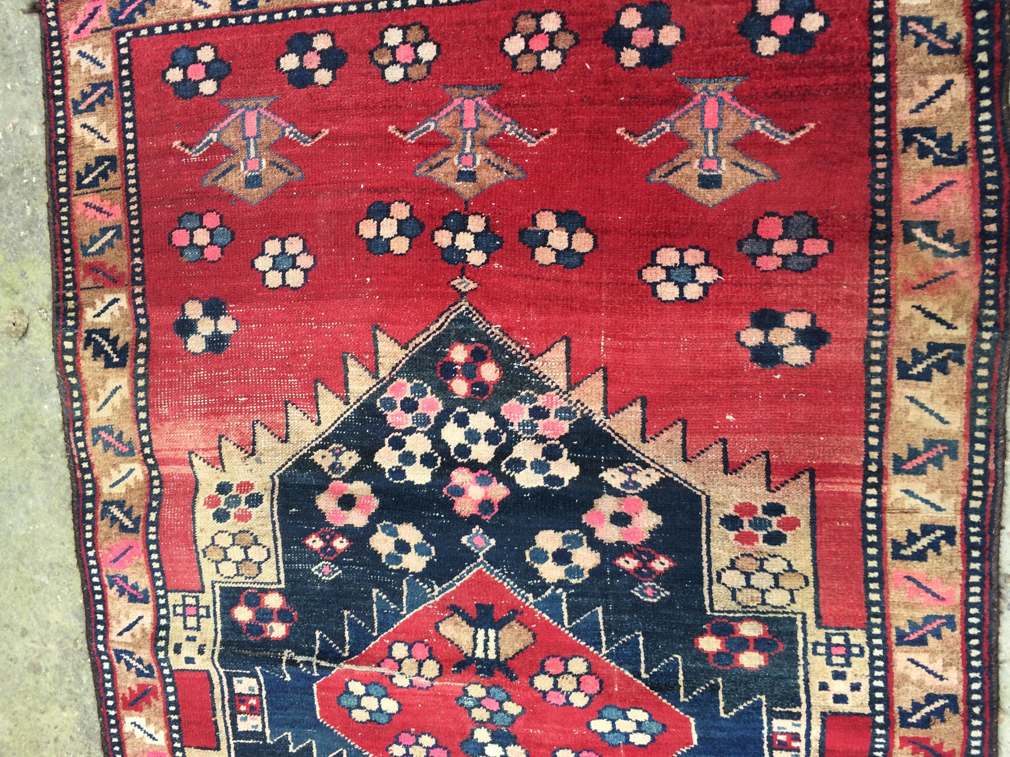 Early 20th Century Semi-Antique Accent Rug 3