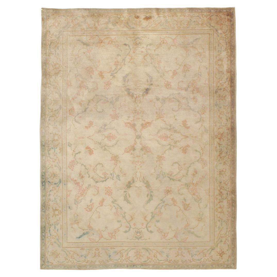 Early 20th Century Turkish Oushak Accent Carpet