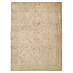Early 20th Century Turkish Oushak Accent Carpet
