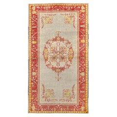 Early 20th Century Turkish Oushak Accent Rug