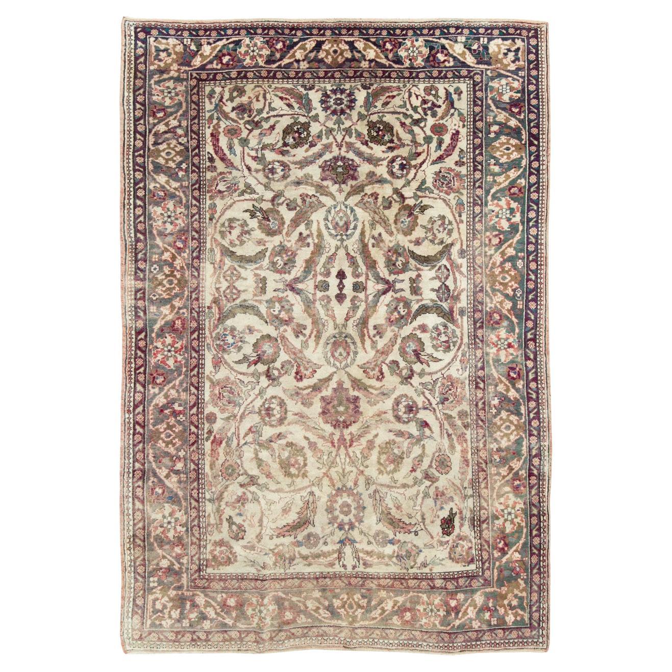 Early 20th Century Turkish Oushak Accent Rug
