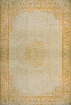 Early 20th Century Turkish Oushak Borlou Carpet ( 17'2" x 27'2" - 523 x 828 )